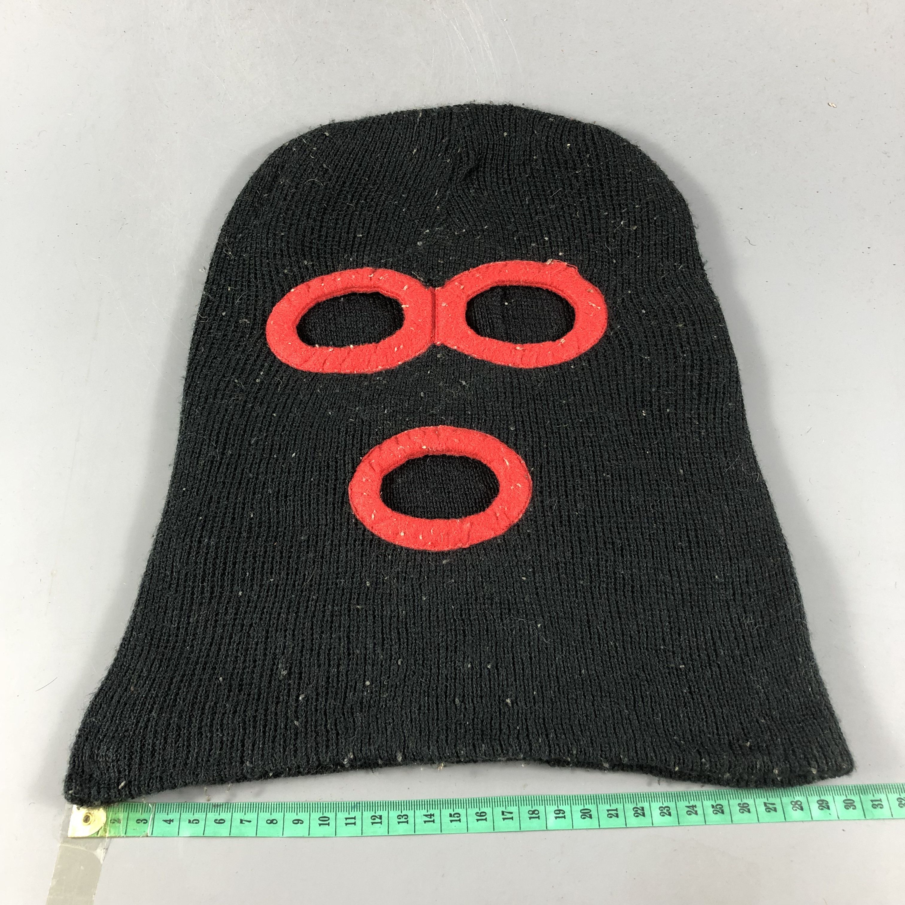 Vintage Black Robbers Balaclava Beanie Snowcap Snow Hat B602 Size ONE SIZE - 3 Thumbnail