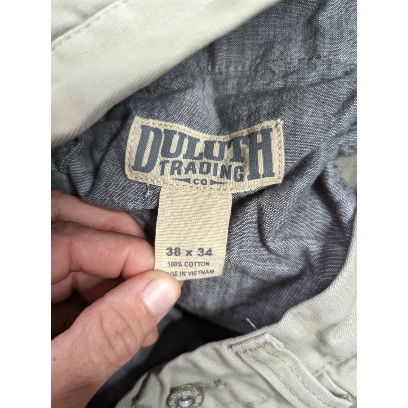 Vintage Duluth Trading Co. Chino Khakis Beige Pants 36x33 Flat Front Men Shirt? Size US 36 / EU 52 - 3 Thumbnail