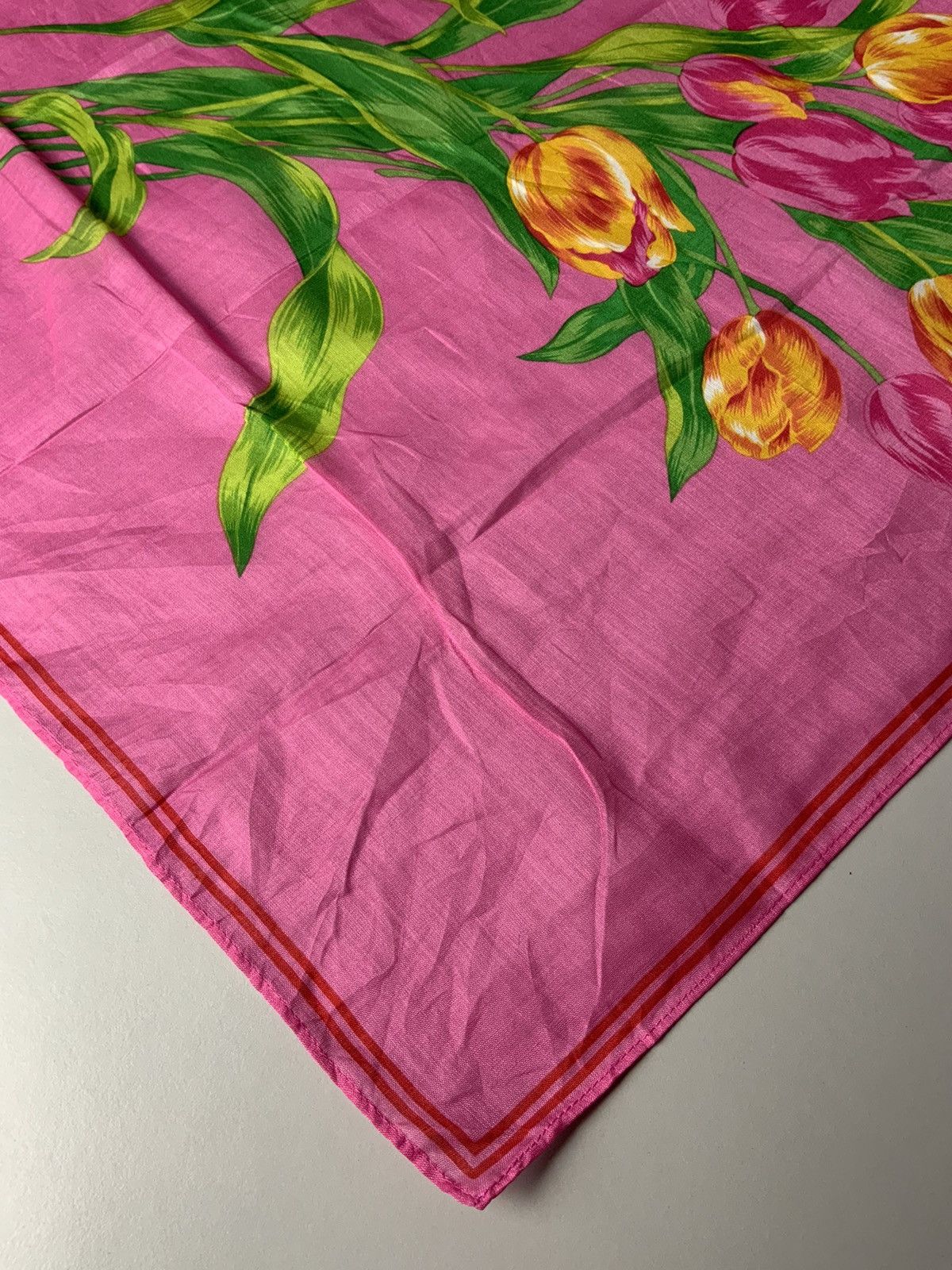 Kenzo Kenzo Paris Flower Art Bandana Handkerchief Size ONE SIZE - 6 Thumbnail