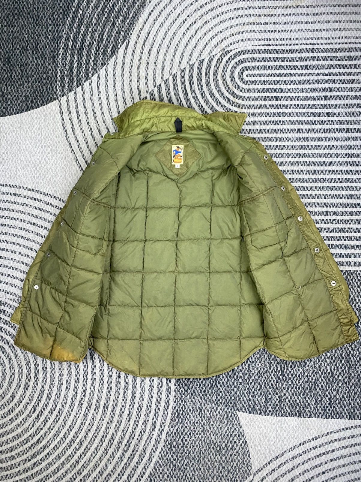 Japanese Brand Vintage Like A Hurricane Green Genuine Puffer Jacket Size US M / EU 48-50 / 2 - 5 Thumbnail
