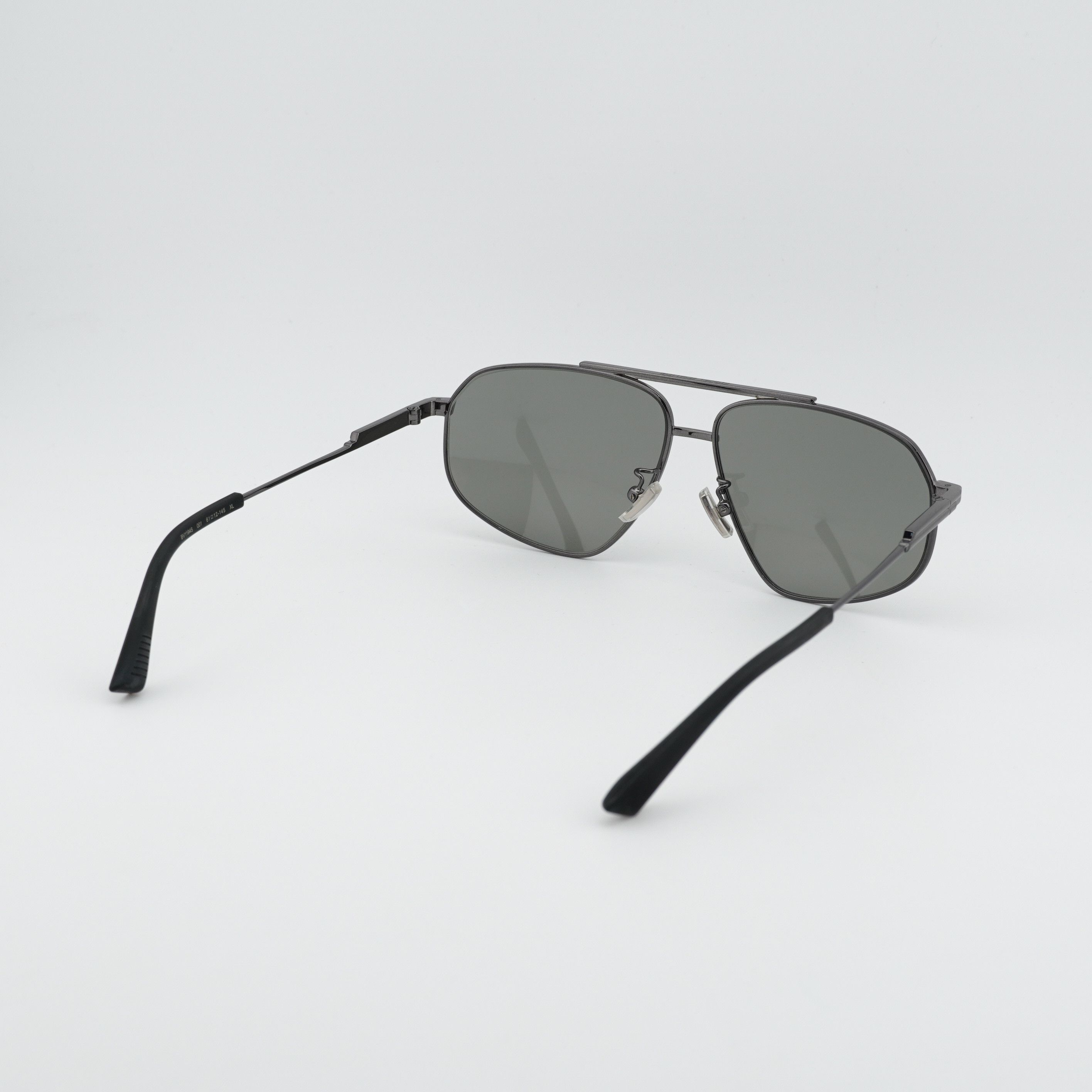 Bottega Veneta Bottega Veneta BV1194S 001 Sunglasses Ruthenium Aviator Fram Size ONE SIZE - 8 Thumbnail
