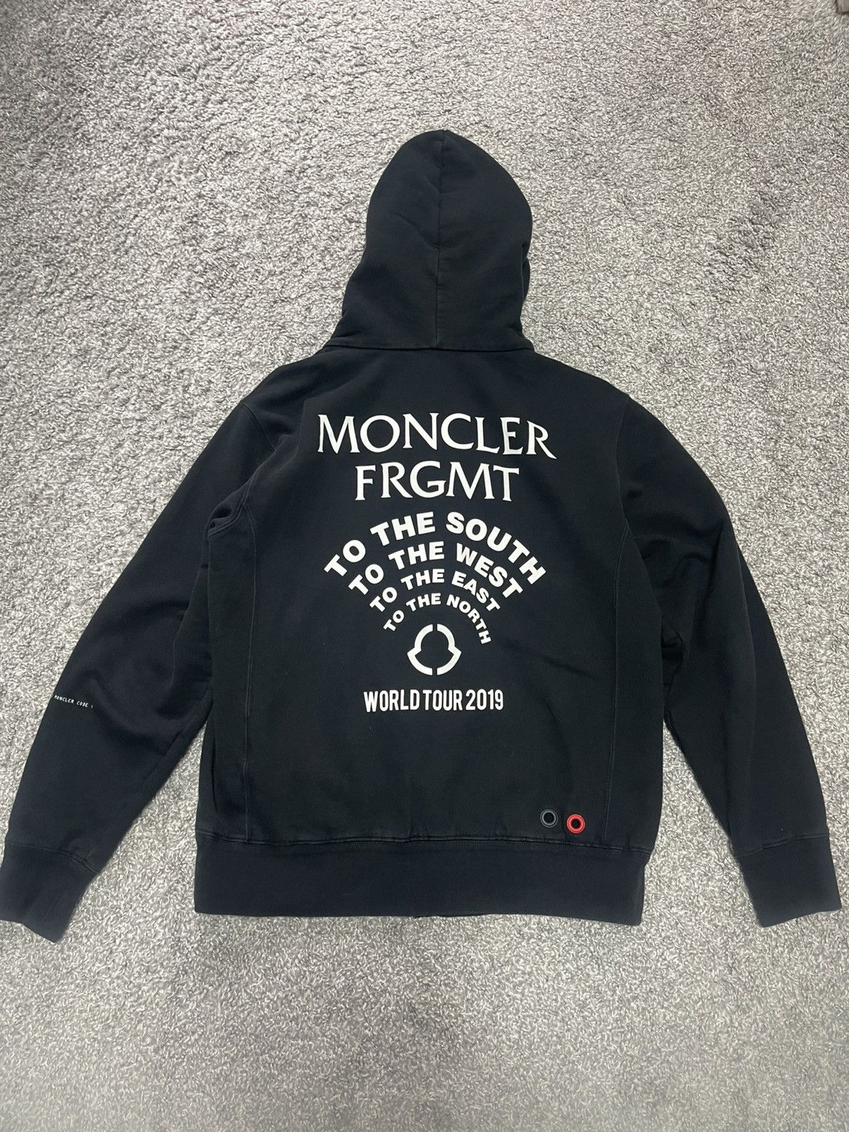 Fragment Design × Moncler MONCLER FRAGMENT ZIP HOODIE WORLD TOUR 2019 SIZE M-L Size US L / EU 52-54 / 3 - 3 Thumbnail