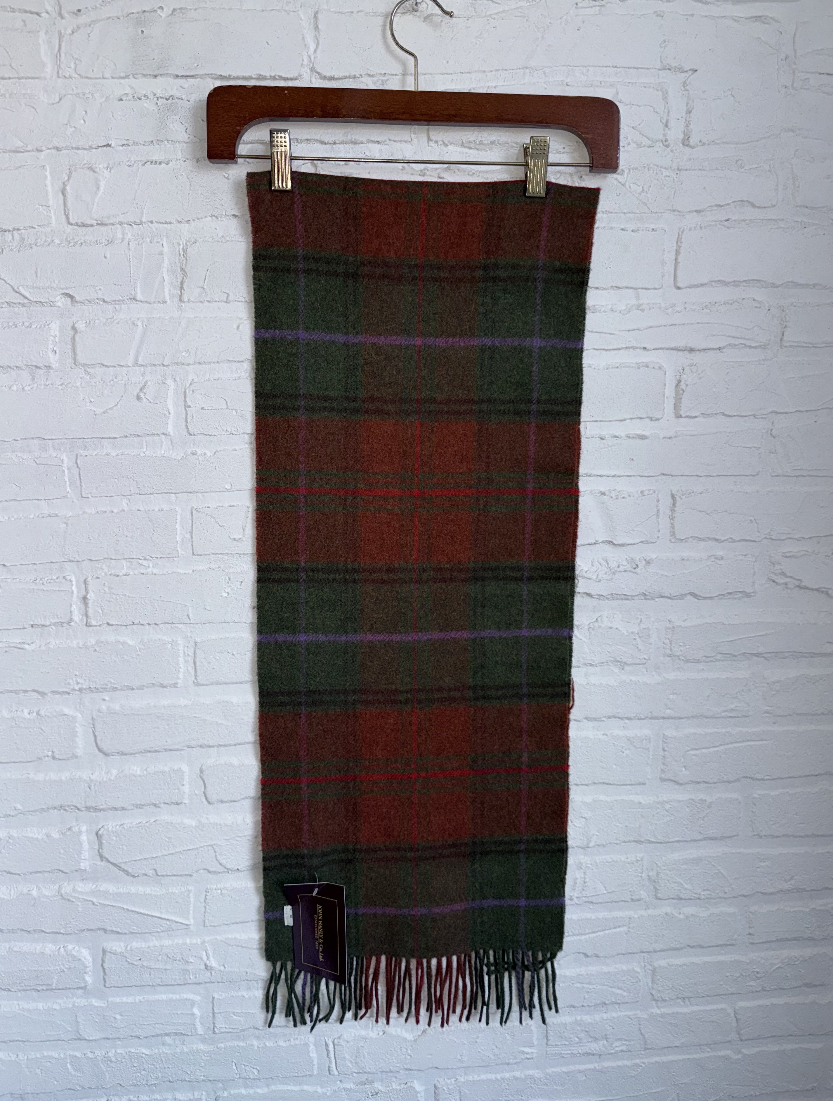 Other John Hanly Lambswool scarf woven in Ireland Tartan Plaid Size ONE SIZE - 1 Thumbnail