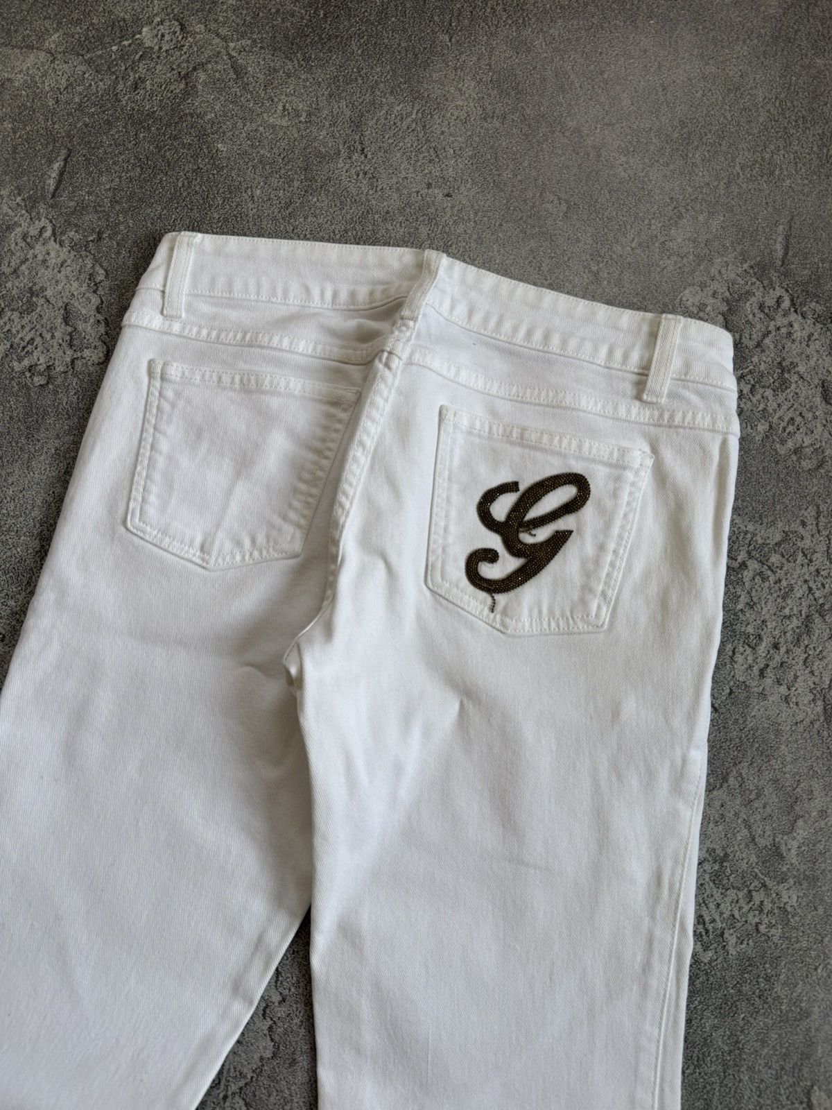 Gucci Gucci 42size white denim pants jeans trousers flared Size 28" / US 6 / IT 42 - 3 Thumbnail