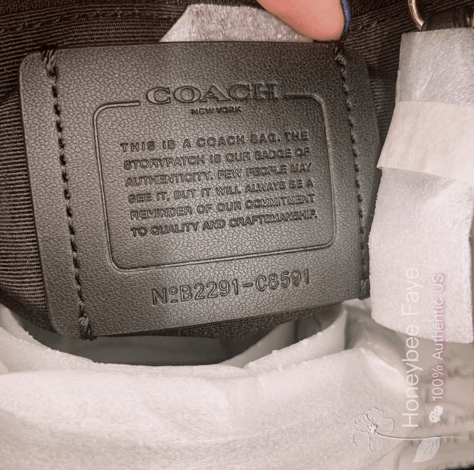 Coach Rowan Satchel Bag In Signature Canvas With Bee Print C8591 Size ONE SIZE - 7 Thumbnail