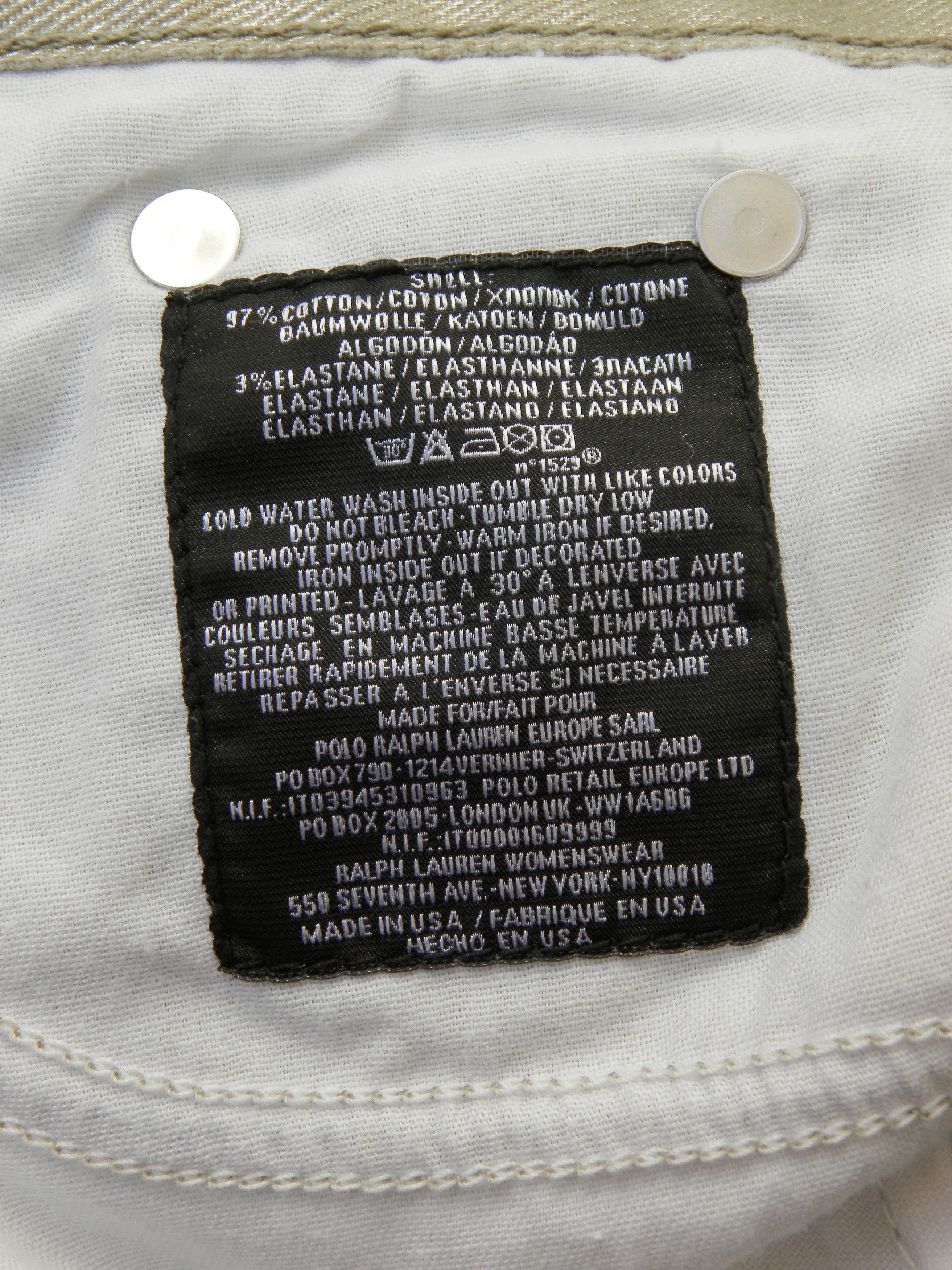 Ralph Lauren Black Label Low rise bootcut flared coated jeans - Made in USA Size 26" / US 2 / IT 38 - 7 Thumbnail