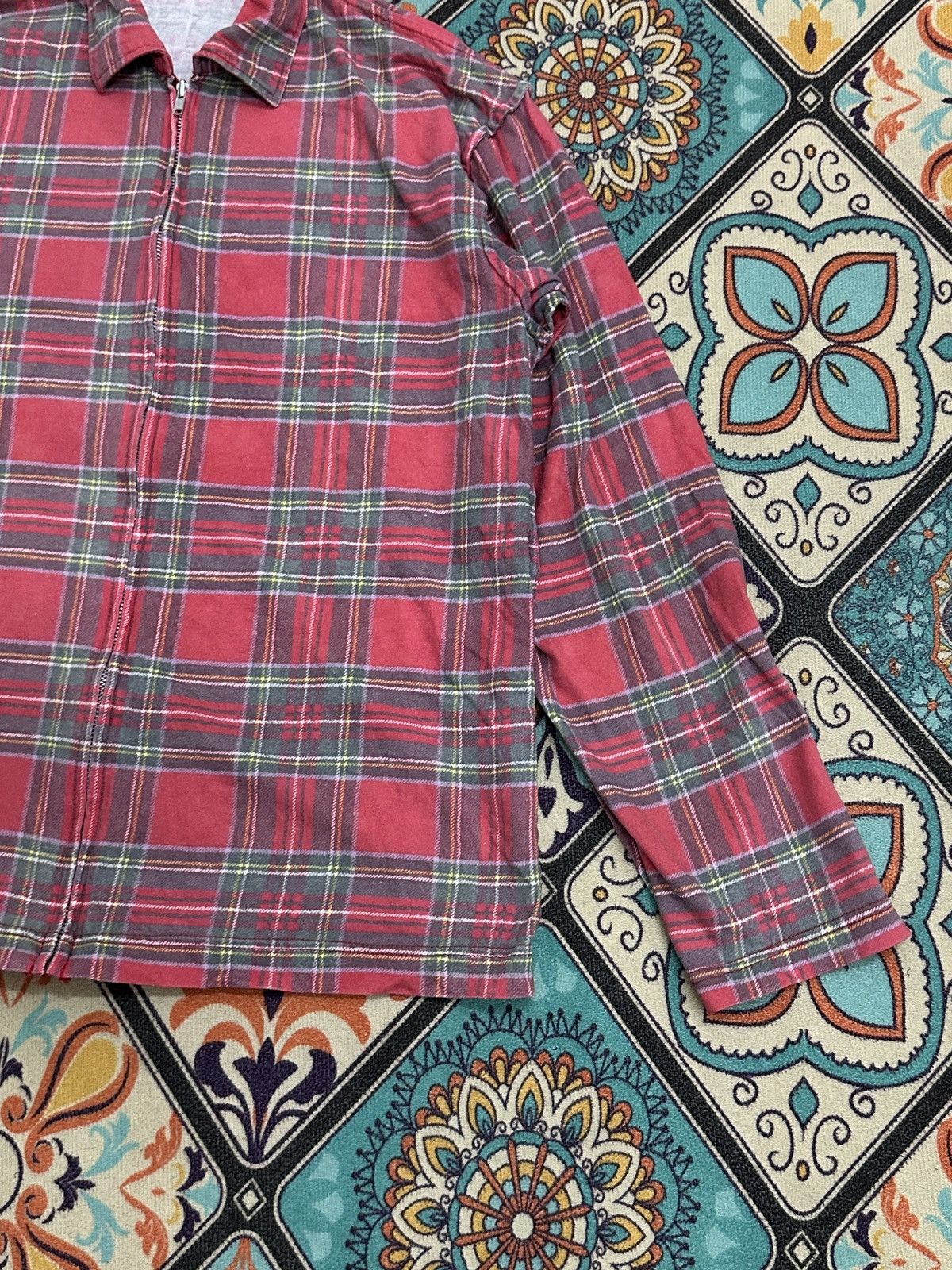 Comme des Garcons SS2005 Comme des Garcons Plaid Tartan Zipper Polos Jacket Size US M / EU 48-50 / 2 - 5 Thumbnail