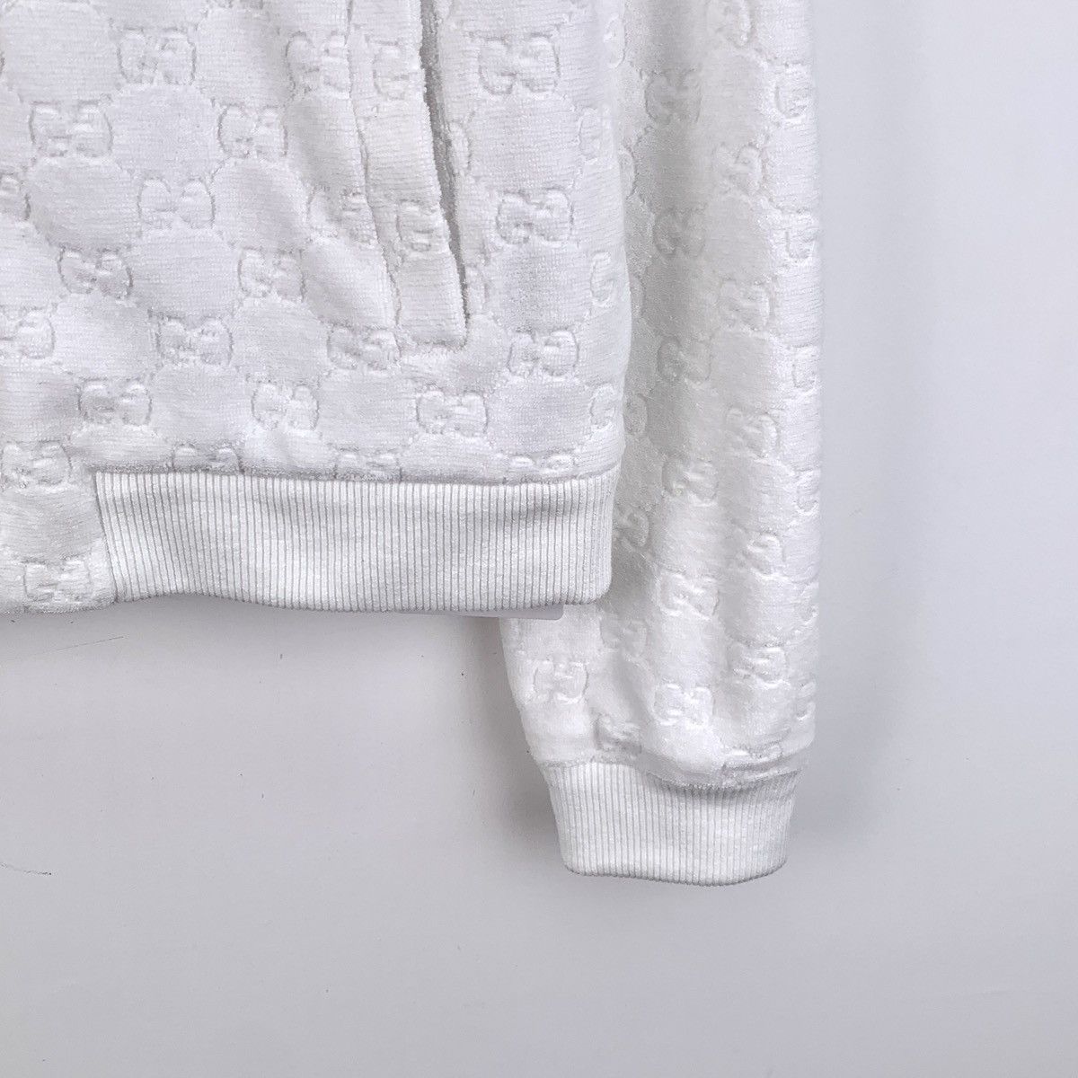 Gucci Gucci White Logo Jacquard All Over Print Cotton Jacket Size M / US 6-8 / IT 42-44 - 4 Thumbnail