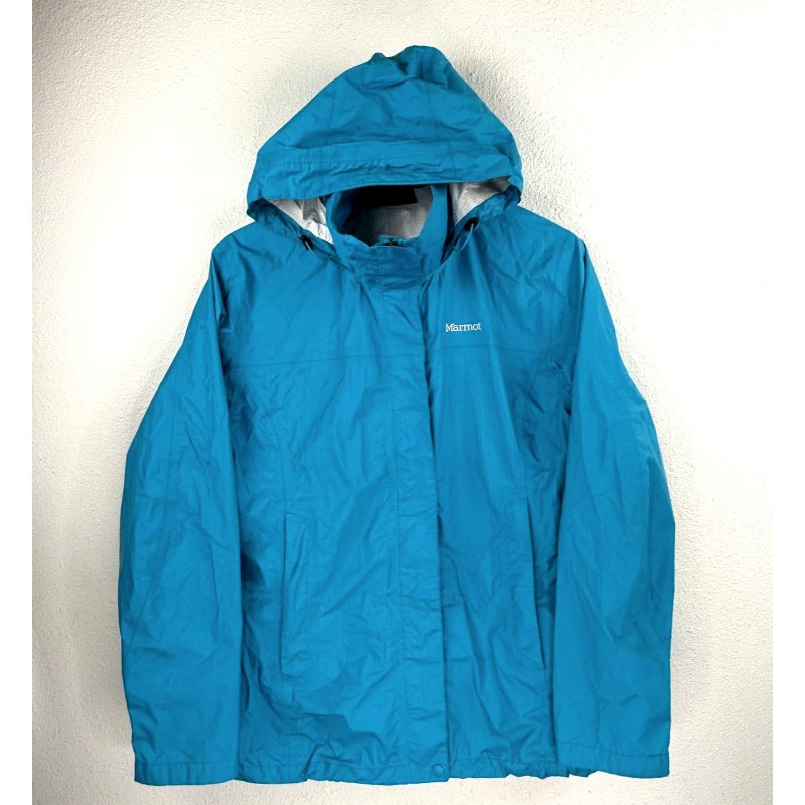 Marmot VINTAGE Marmot Jacket Womens Large Long Sleeve Outdoors Full Zip Pockets Hooded Shell Size L / US 10 / IT 46 - 2 Thumbnail