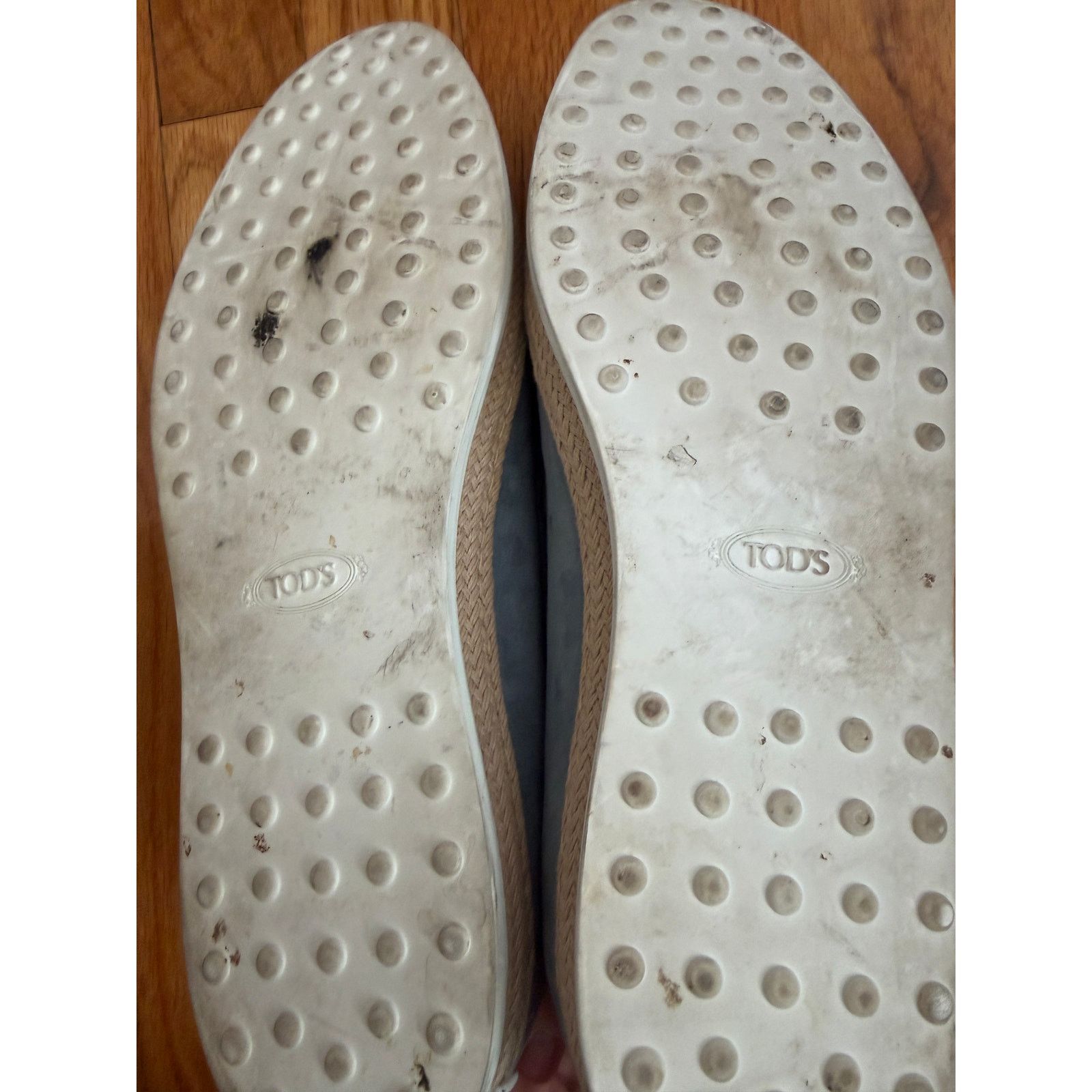 Tod's Tod's Baby Blue Suede Slip-On Espadrille Loafer Size US 10 / EU 43 - 7 Thumbnail