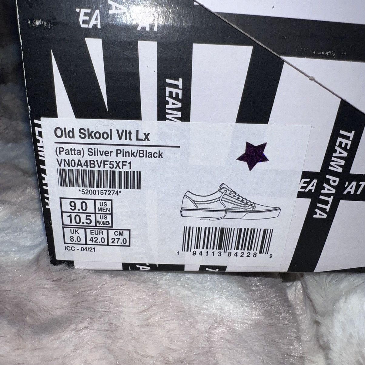 Patta × Vans VANS UA OLD SKOOL VLT LX patta mean eyed cat silver pink Size US 9 / EU 42 - 7 Thumbnail