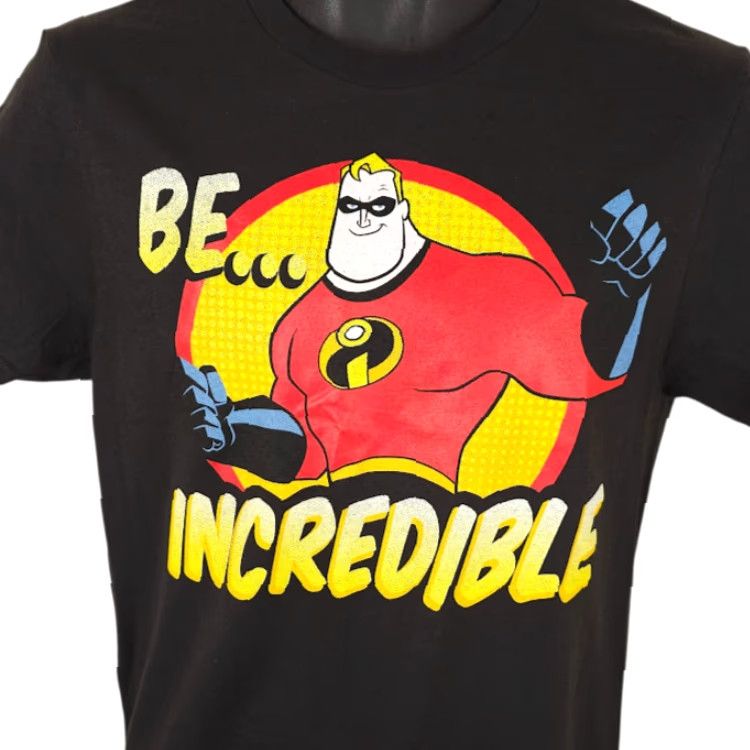Disney **Incredible Incredibles 2 T-Shirt Black Mens Size Small Disney Pixar** User: **Black Incredibles 2 T-Shirt Mens Size Small Disney Pixar** Size US S / EU 44-46 / 1 - 2 Thumbnail