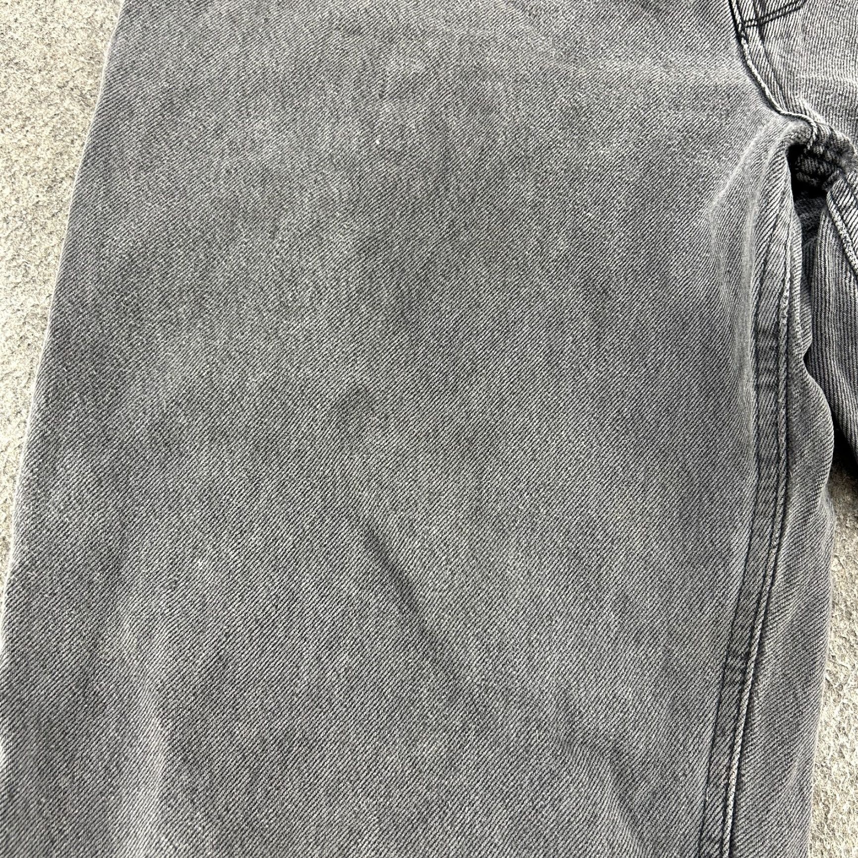 Empyre Empyre Jeans Womens 13 Black Carpenter Relaxed Straight Dark Wash Baggy Skater Size 24" / US 00 / IT 34 - 6 Thumbnail
