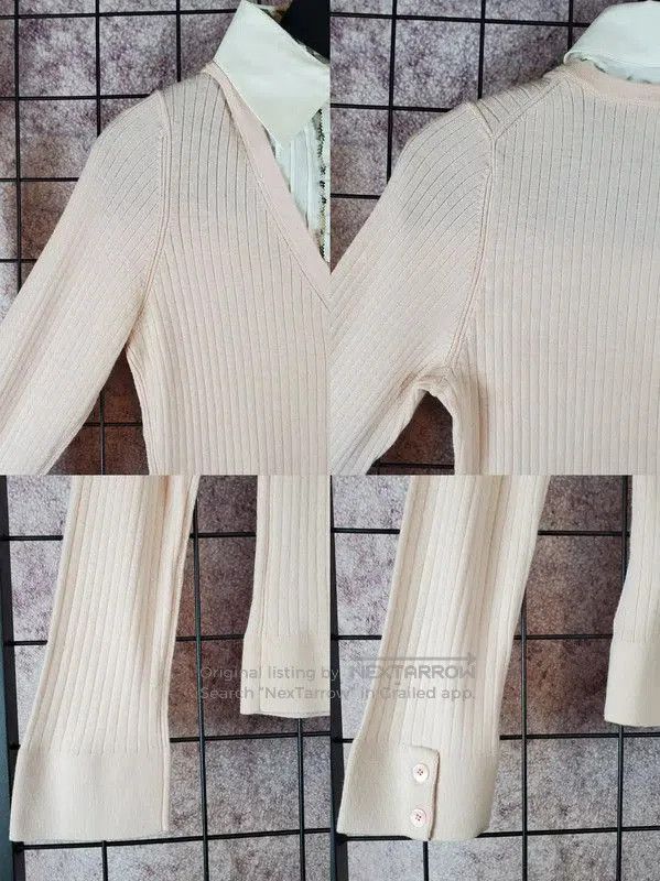 Burberry Burberry Pink Striped Wool Knit Sweater. Size S / US 4 / IT 40 - 6 Thumbnail