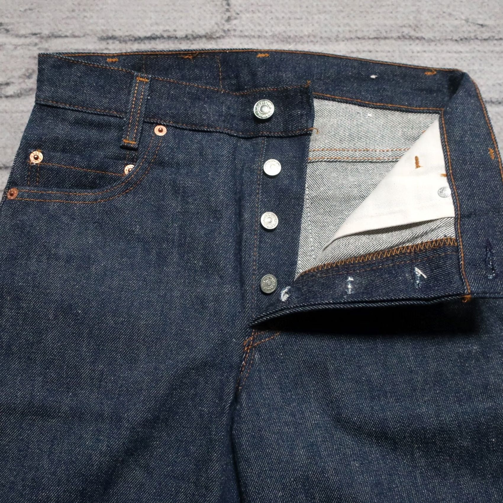 Levi's VINTAGE Levi's 701 Student Denim Jeans Pants Men 27 Raw 37 Inseam 701 Vintage Deadstock Levis 27" Boys Mens (adjusted) Size US 27 - 4 Thumbnail