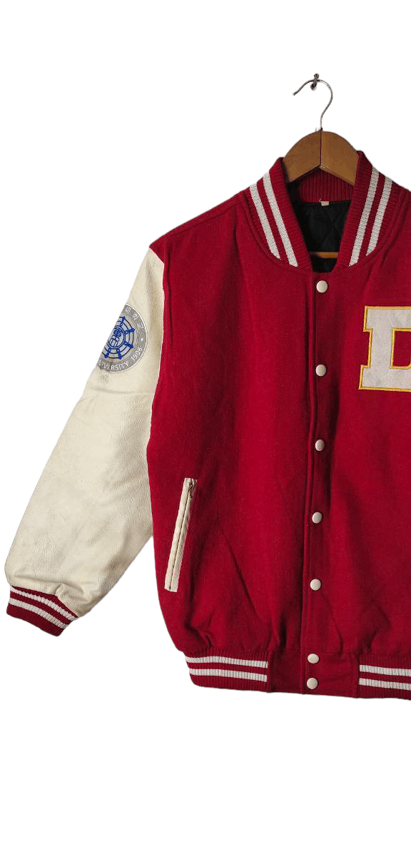 Vintage VINTAGE 80S LEATHER VARSITY JACKET Size US M / EU 48-50 / 2 - 7 Thumbnail