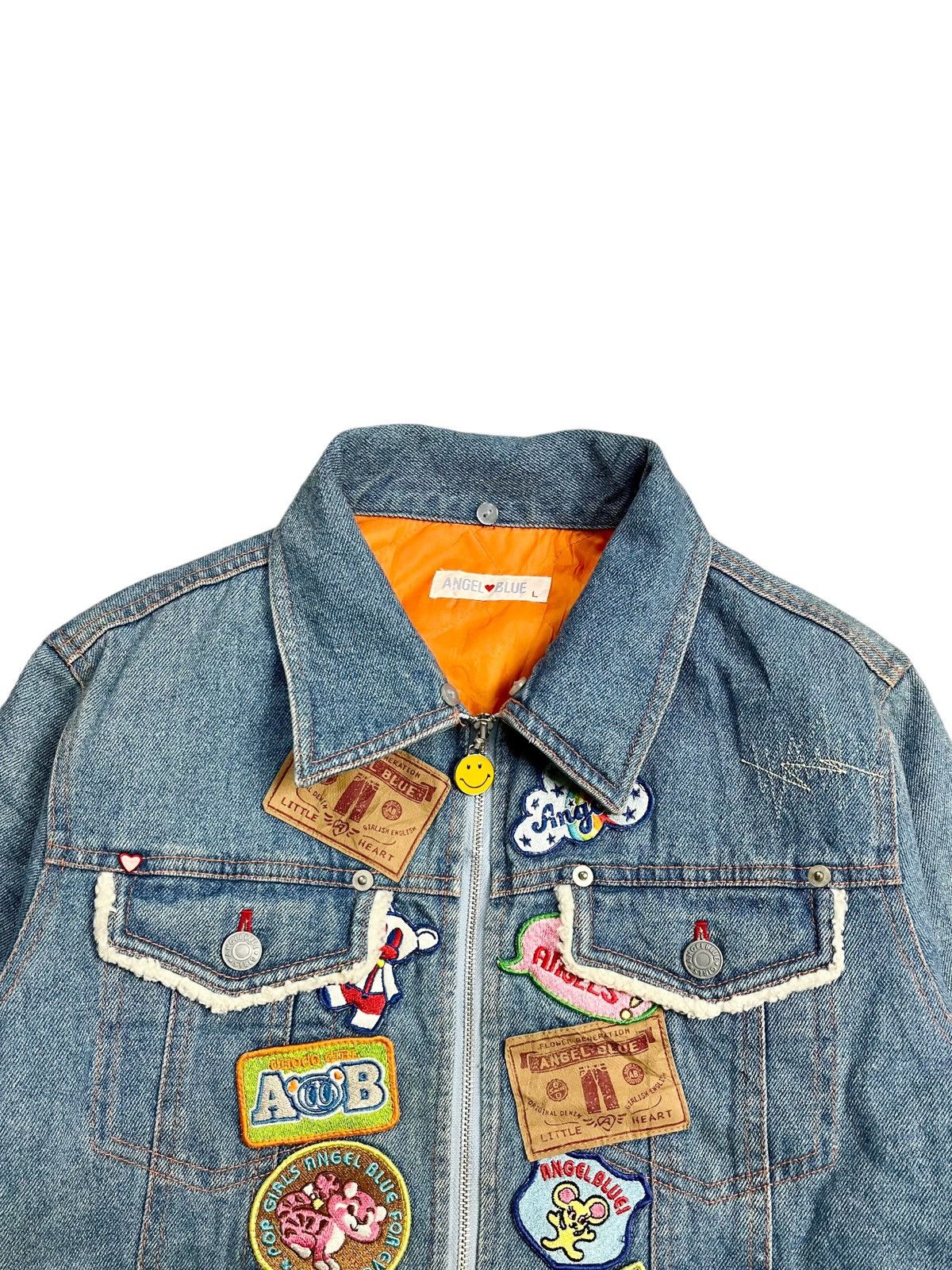 Angel Blue 2000s Angel Blue - Multipatch Hippie Style Denim Size M / US 6-8 / IT 42-44 - 9 Thumbnail
