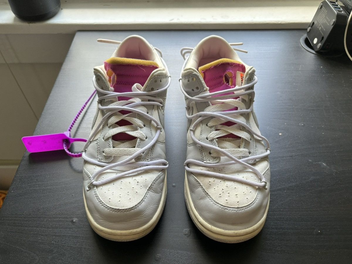Nike Nike Dunk Low Off-White Lot 3/50 Size US 9 / EU 42 - 3 Thumbnail