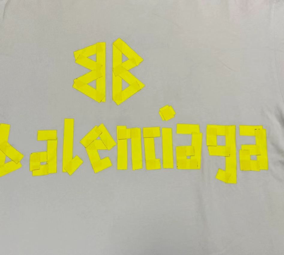 Balenciaga Balenciaga 24SS white tape embossed paper sh 2410-Nextarrow Size US L / EU 52-54 / 3 - 4 Thumbnail