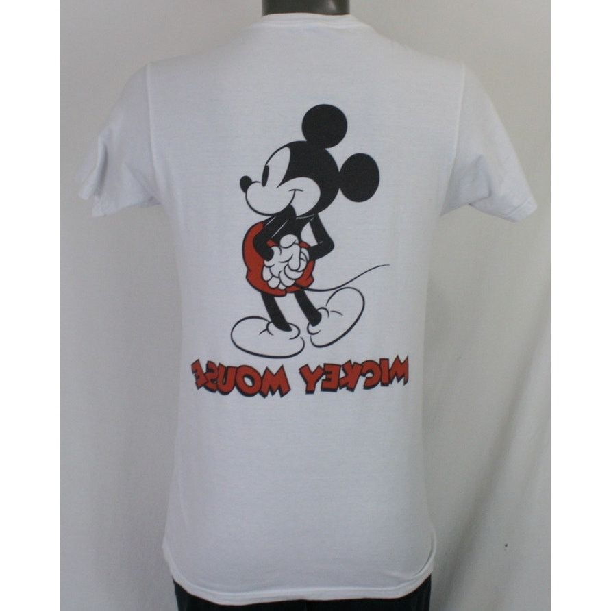 Disney Mickey Mouse Classic Logo Disney Double Sided White Shirt M Size US M / EU 48-50 / 2 - 3 Thumbnail