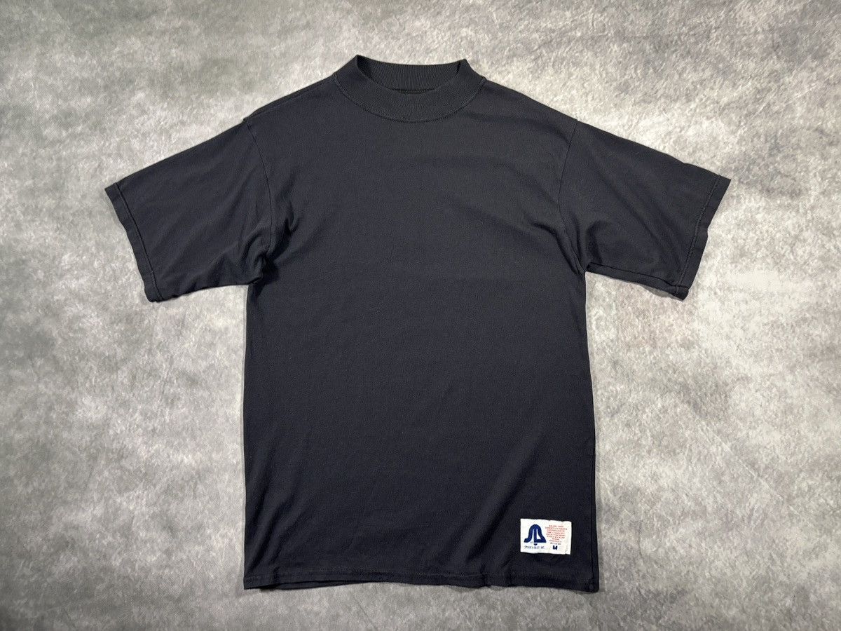 Vintage 1980s Mock Neck Tee Vintage Sports Bell Made in USA Blank Size US M / EU 48-50 / 2 - 11 Thumbnail