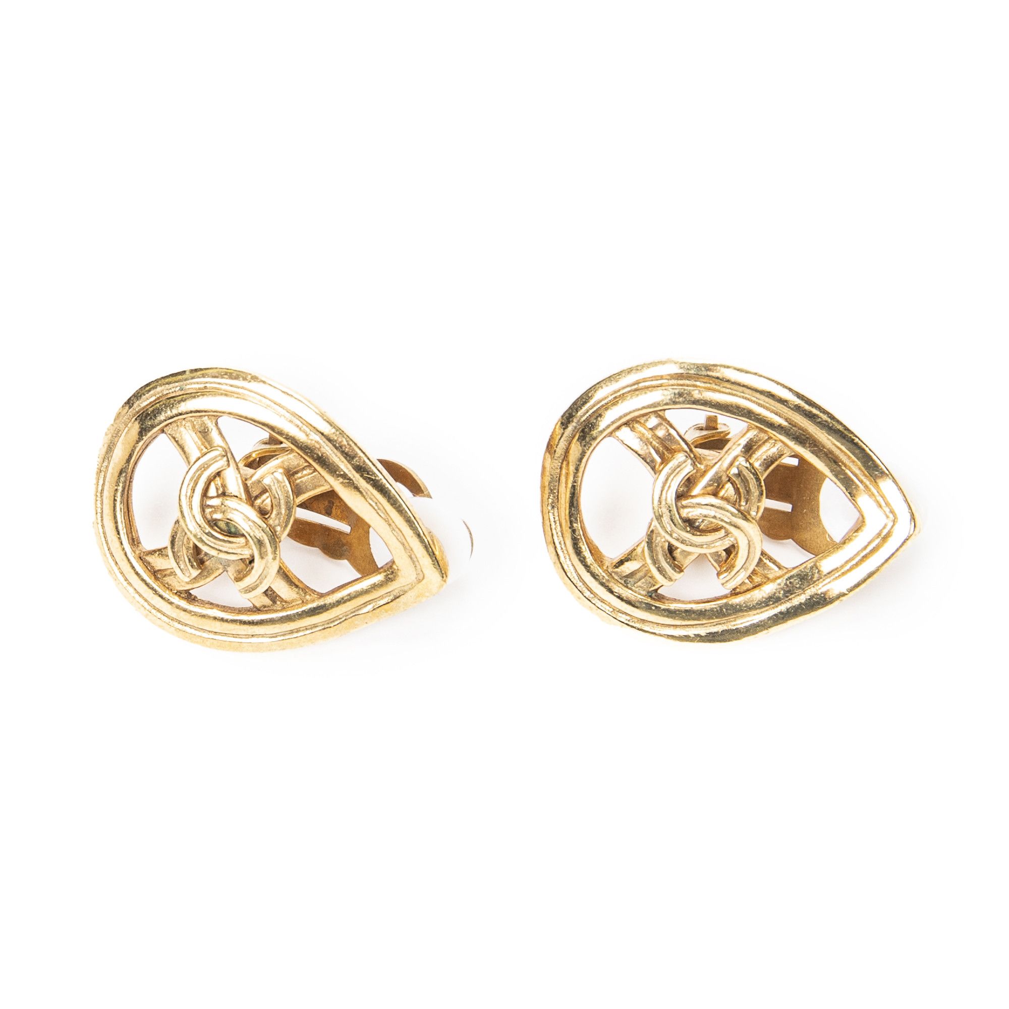 Chanel CC Teardrop Clip On Earrings Size ONE SIZE - 1 Thumbnail