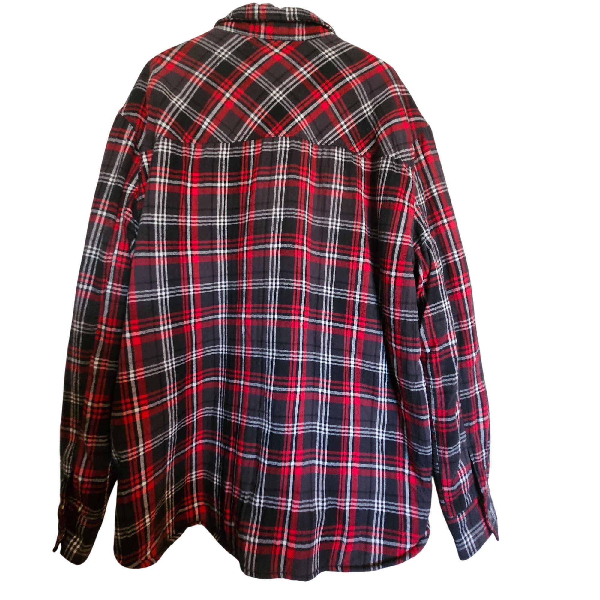 Big Mac Big Mac Men Sherpa-Lined 2XLT Flannel Jacket Red/Black VTG A Size US XXL / EU 58 / 5 - 3 Thumbnail