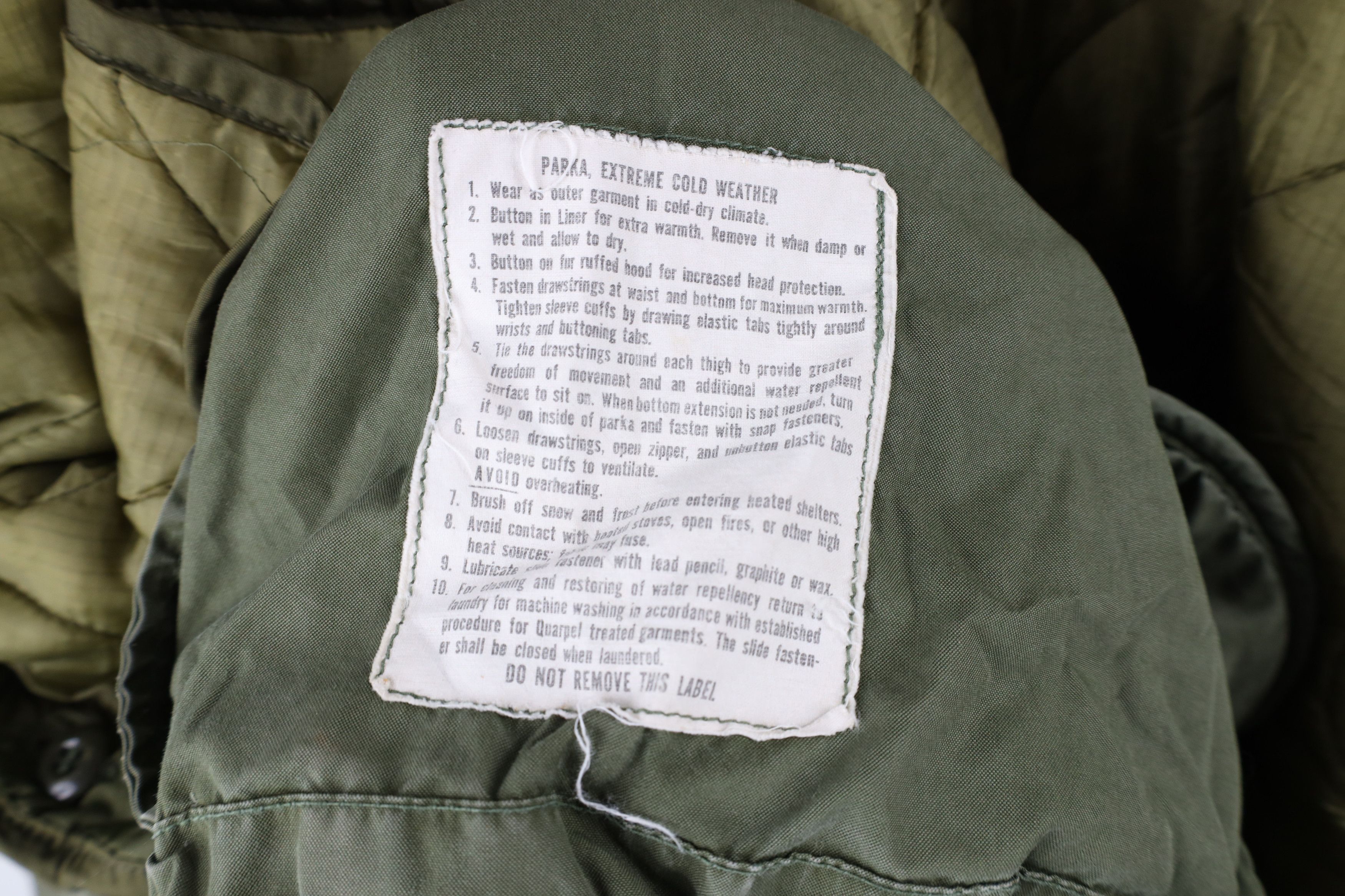 Vintage Vintage 70s Vietnam War Weather Parka Jacket w Liner USA Size US M / EU 48-50 / 2 - 11 Thumbnail