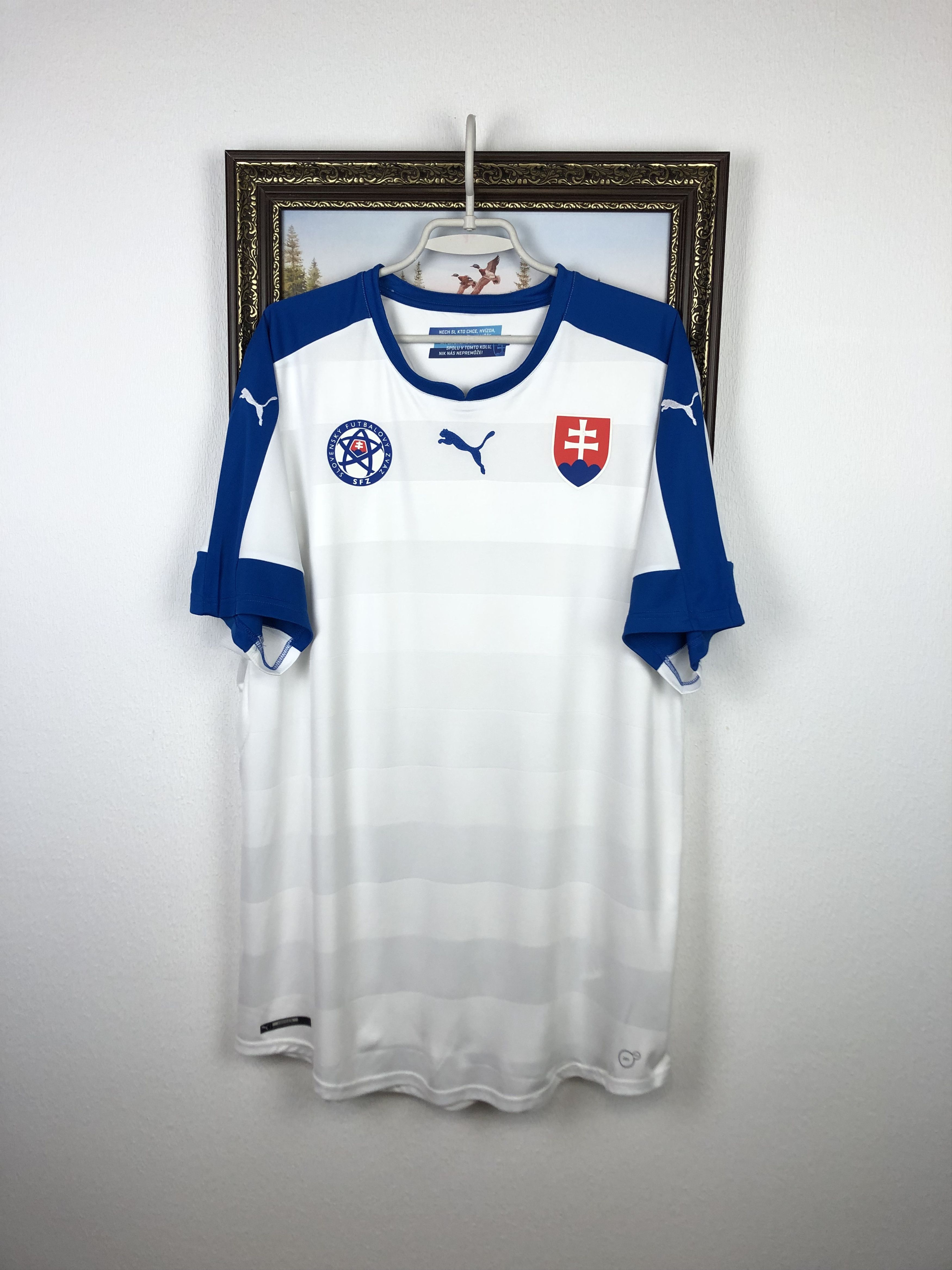 Puma Slovakia football shirt Soccer Puma Jersey Trikot National Size US XXL / EU 58 / 5 - 1 Thumbnail