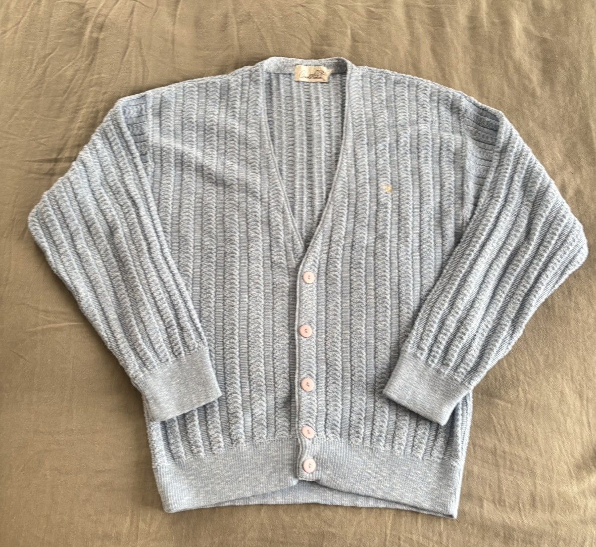 Other Arnold Palmer Vintage Mens Cardigan knit Sweater Size US L / EU 52-54 / 3 - 2 Thumbnail