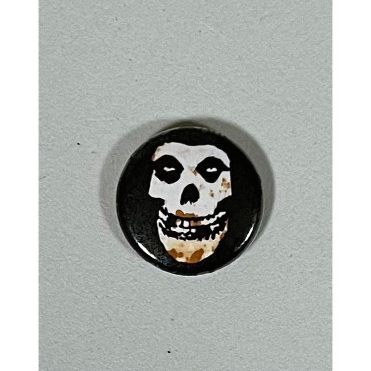 Band Tees × Misfits × Vintage Black Misfits Punk Rock Music Band Pin Brooch Jewelry 💀 Size ONE SIZE - 1 Thumbnail