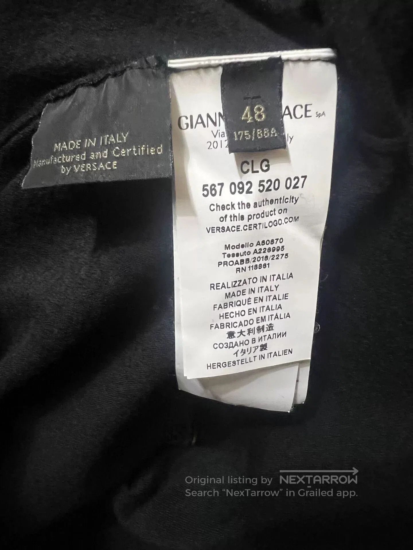 Versace Versace Men's Casual Crewneck Sweater. Size US M / EU 48-50 / 2 - 6 Thumbnail