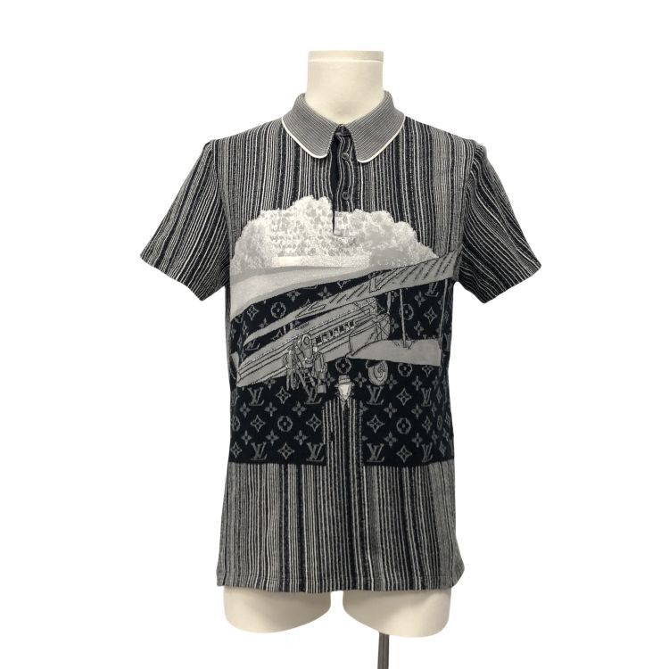Louis Vuitton Louis Vuitton Striped Monogram Polo Shirt Size M Size US M / EU 48-50 / 2 - 1 Thumbnail