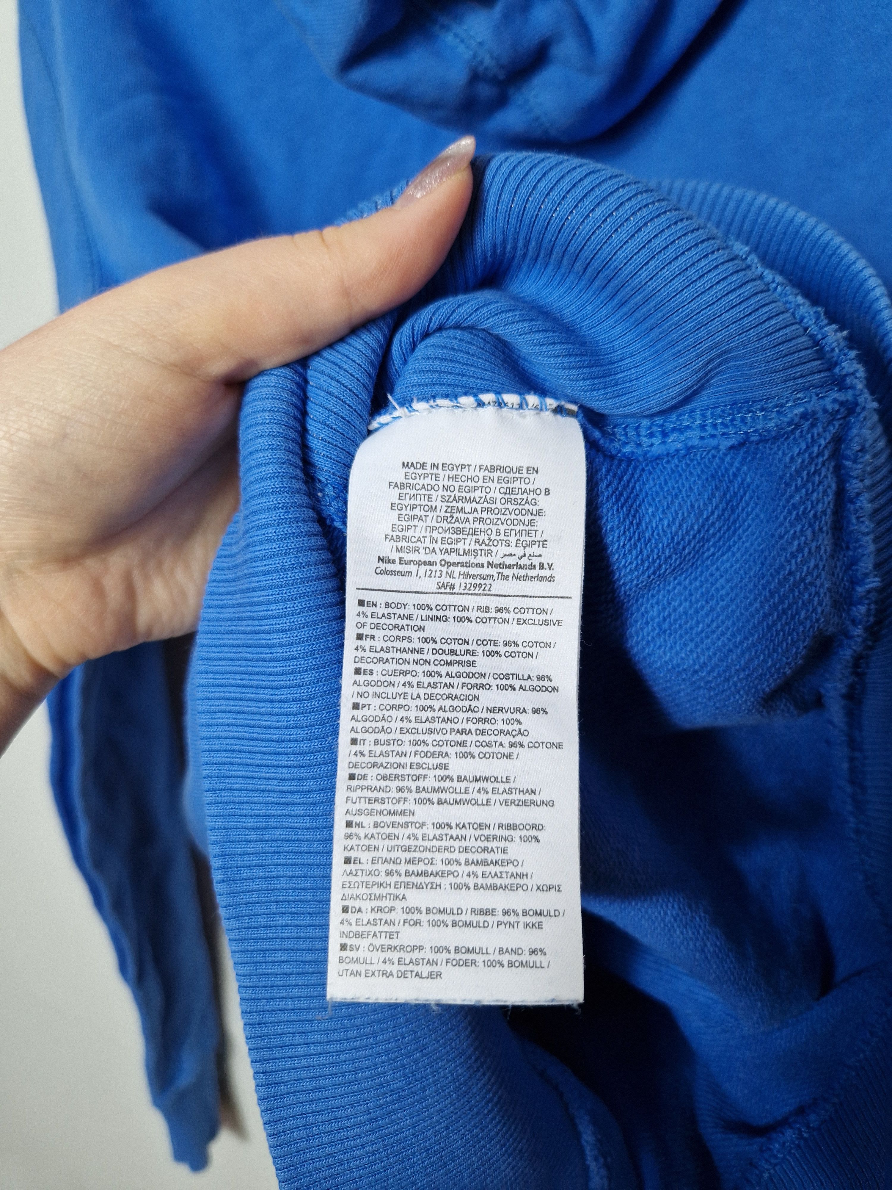 Nike × Vintage Nike blue sweatshirt Size US M / EU 48-50 / 2 - 7 Thumbnail