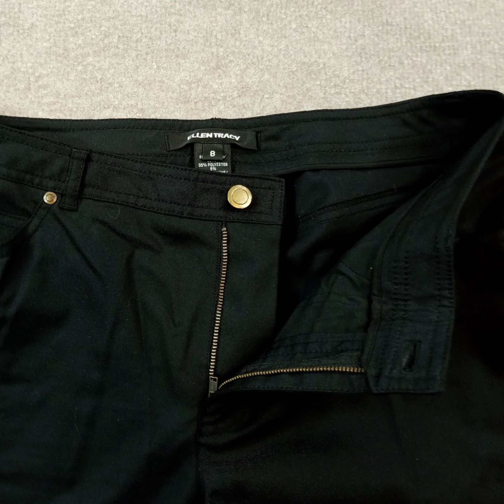 Ellen Tracy Ellen Tracy Black Bootcut Stretch Pants Womens 8 Regular Size 30" / US 8 / IT 44 - 6 Thumbnail