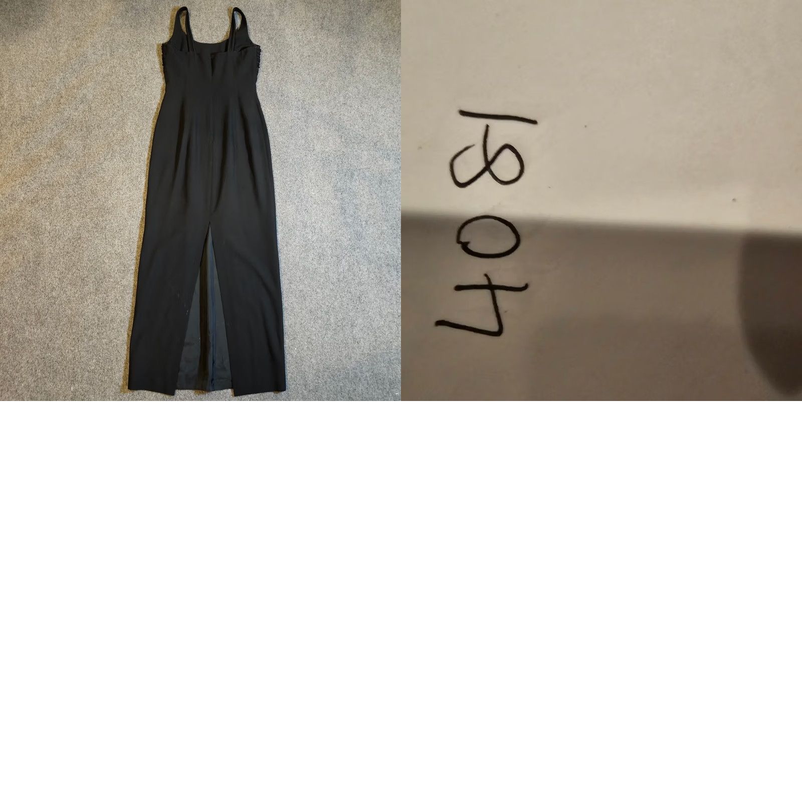 Vintage Rimini Dress Womens 6 Black Maxi Beaded Embroidered Sleeveless Cocktail Length - Vintage? Wait Not Vintage Size M / US 6-8 / IT 42-44 - 8 Thumbnail