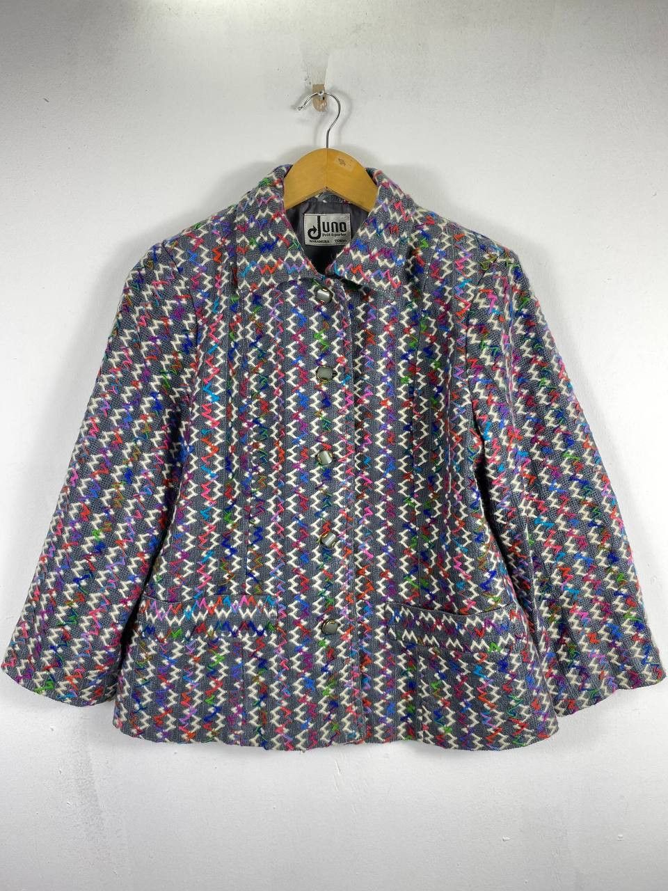 Japanese Brand japanese brand knitted jacket nice design Size L / US 10 / IT 46 - 1 Thumbnail