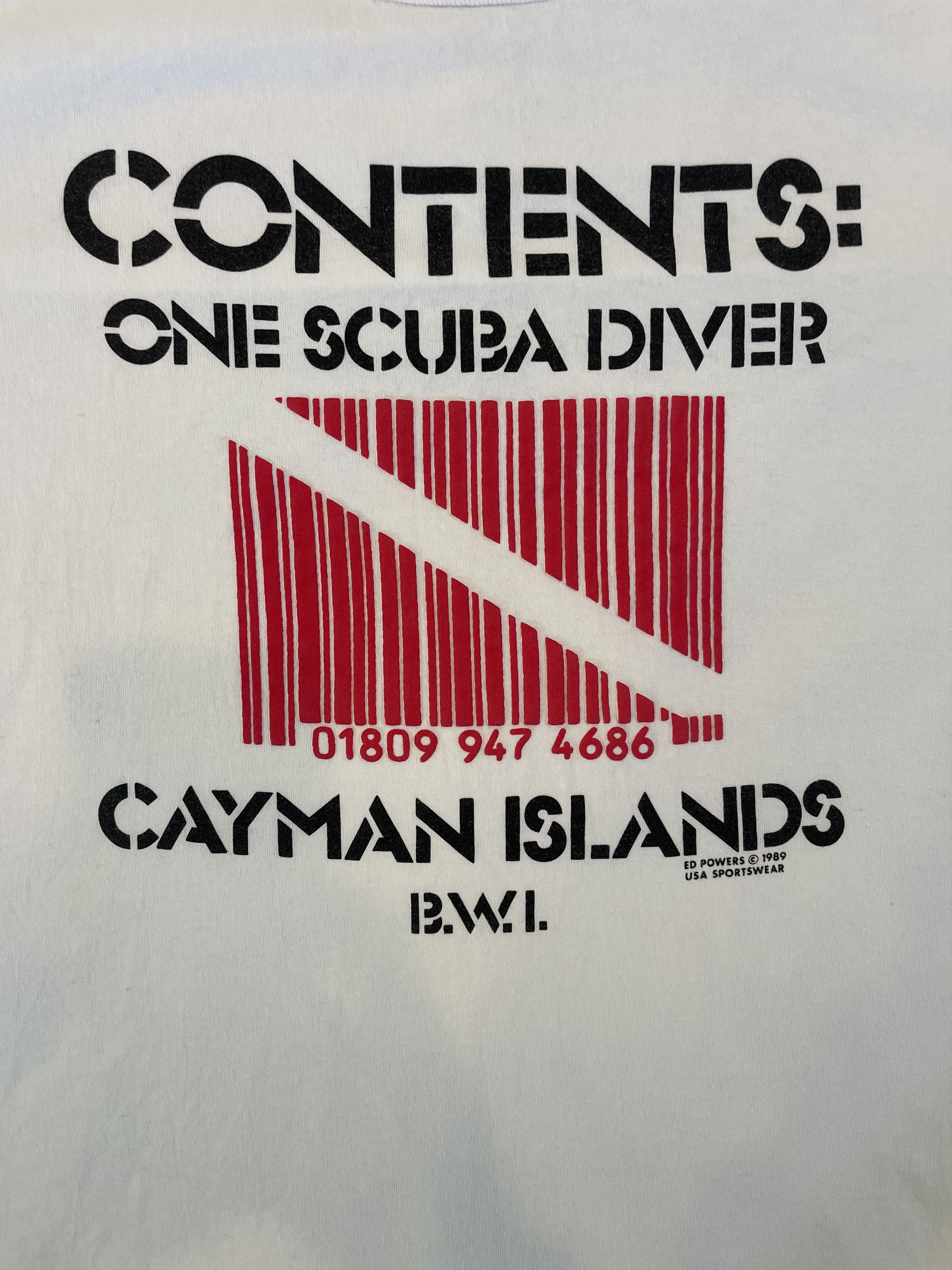 Anvil Vintage 1989 Cayman Islands Scuba Diving T-shirt Size US XL / EU 56 / 4 - 3 Thumbnail