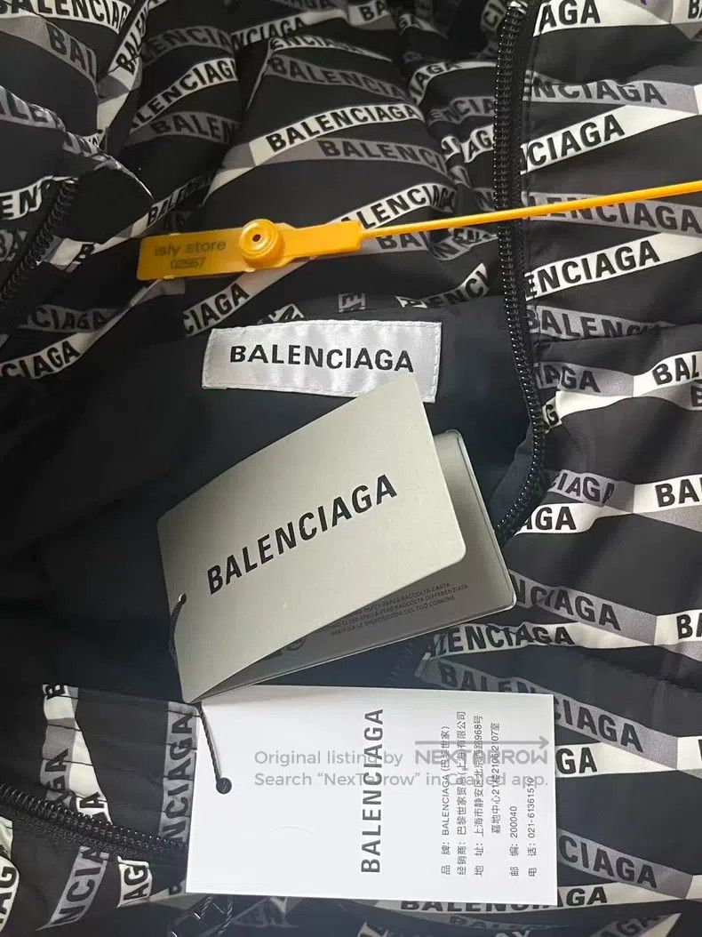 Balenciaga Balenciaga Letter Full Print Casual Hooded Jacket Size XS / US 0-2 / IT 36-38 - 4 Thumbnail