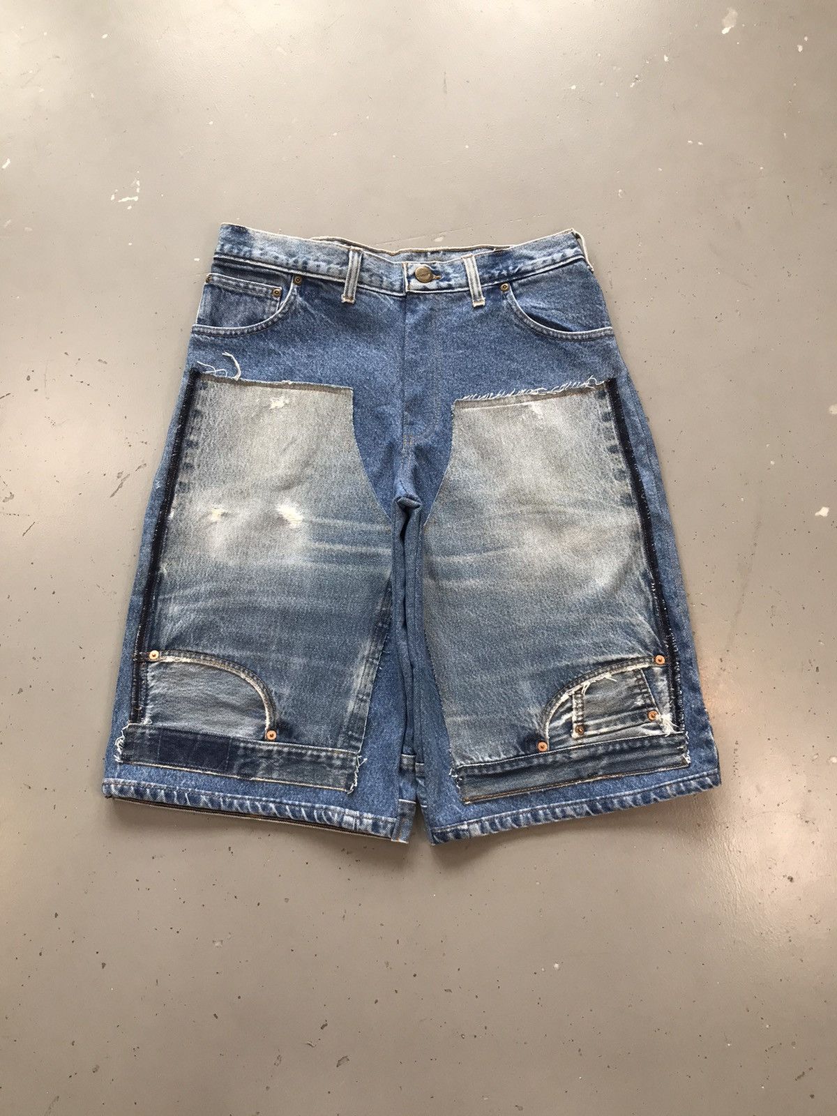 Carhartt × Vintage Vintage custom double knee denim jort Size US 34 / EU 50 - 3 Thumbnail
