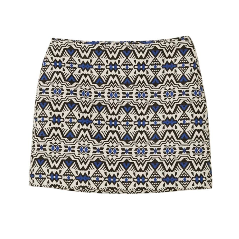 H&M Divided by H&M Women's Jacquard Weave Textured Mini Skirt Size 30" / US 8 / IT 44 - 1 Thumbnail