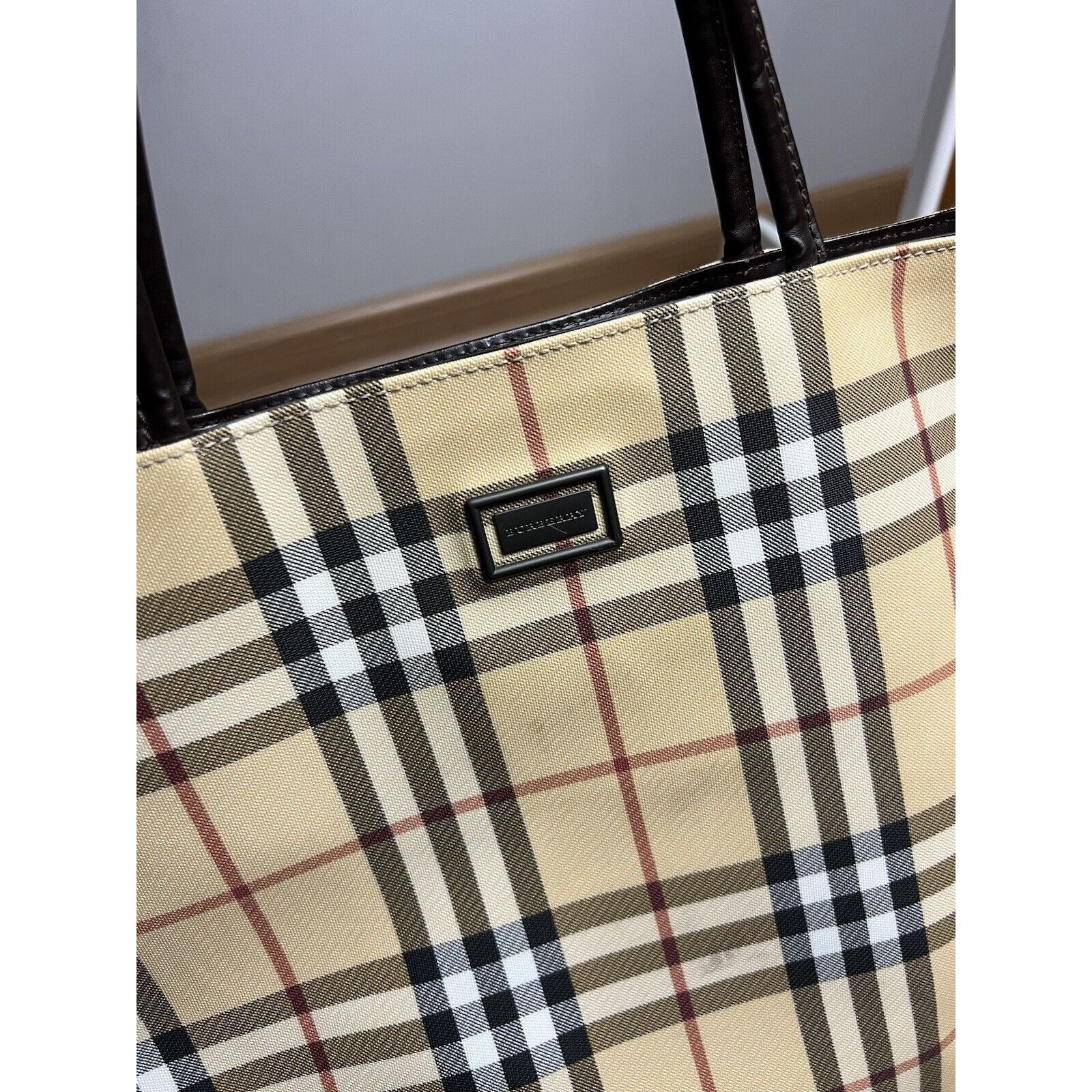 Burberry Authentic ICONIC BURBERRY Vintage Nova Check Shoulder Tote B Size ONE SIZE - 9 Thumbnail
