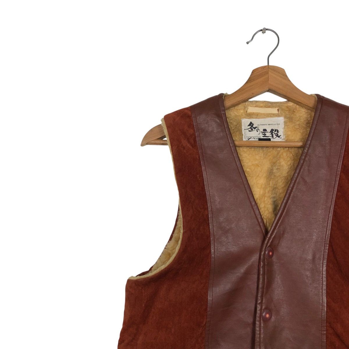 Japanese Brand 📌Authentic Men's Style Tank Top Leather Biker Size US M / EU 48-50 / 2 - 7 Thumbnail