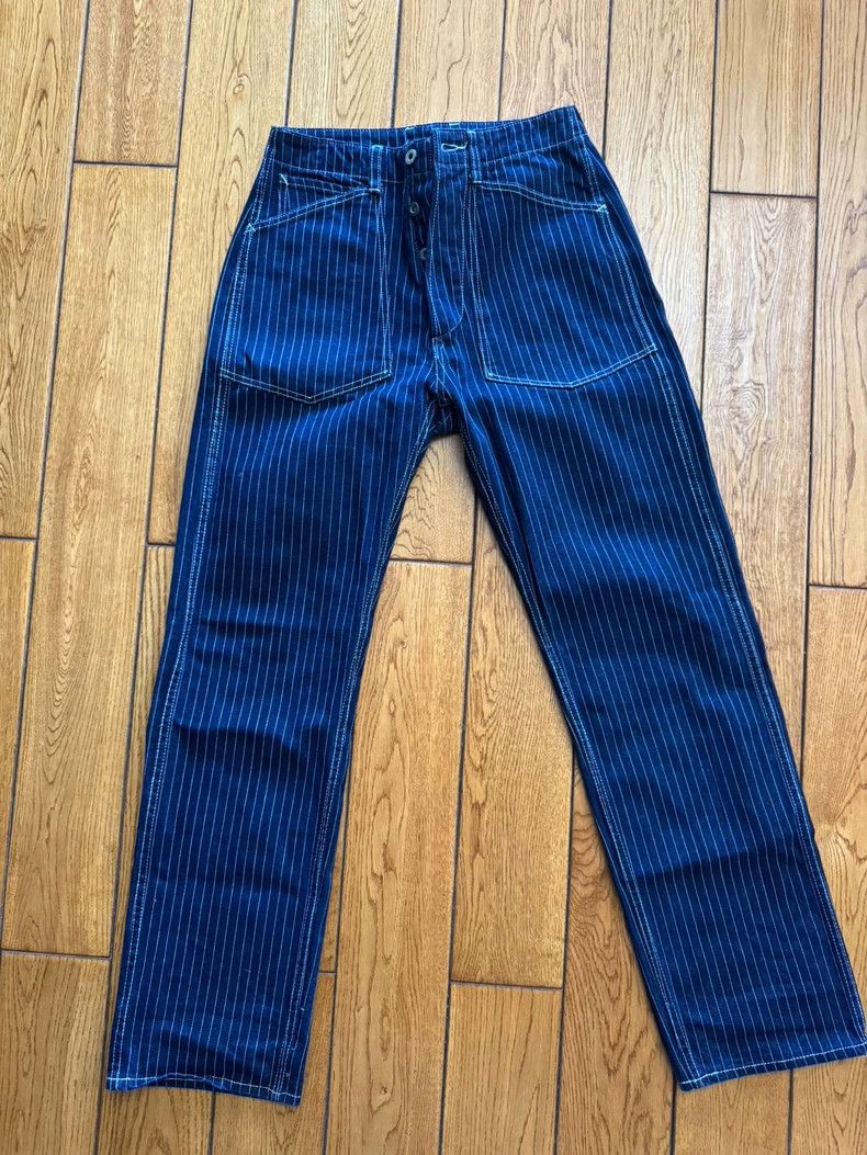 Freewheelers Freewheelers Dyed Miner Pants with Stripe Pattern Size US 29 - 1 Thumbnail