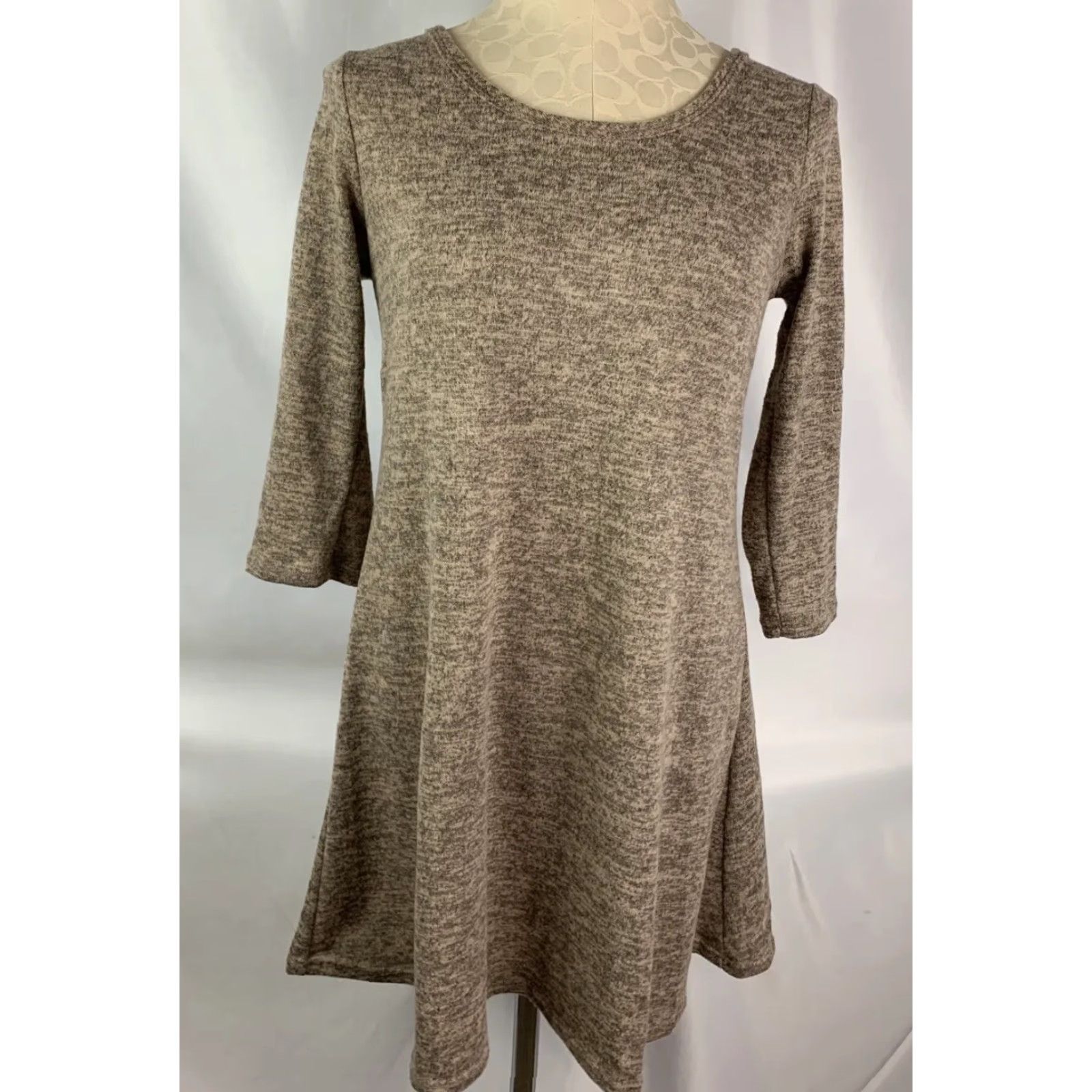 Vintage Olivia Rae Sweaterdress Medium Mauve Lightweight Pullover Swing Size M / US 6-8 / IT 42-44 - 4 Thumbnail