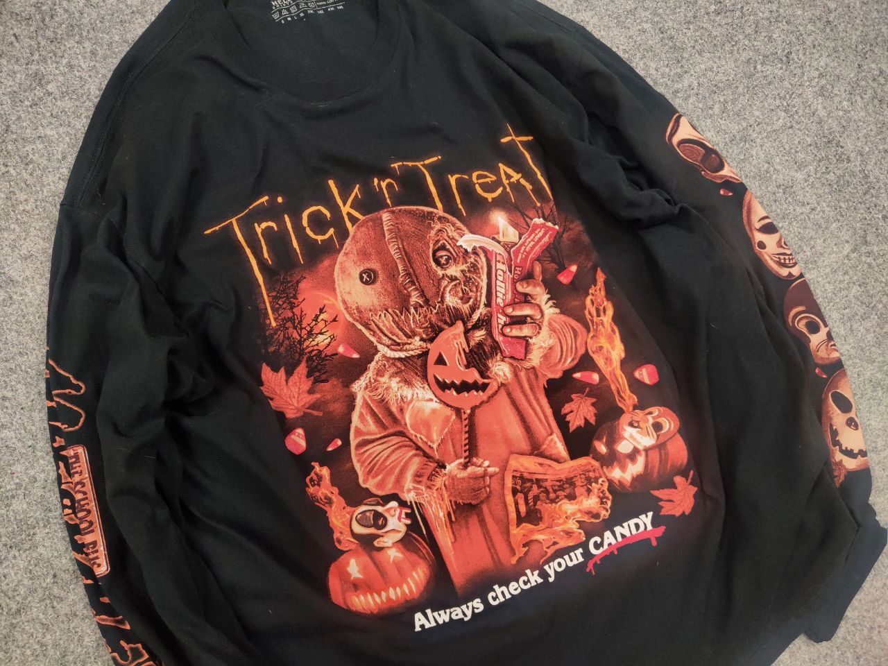 Vintage Trick R Treat Hell on Shirt Logo Long sleeve Vintage Style Size US XL / EU 56 / 4 - 7 Thumbnail