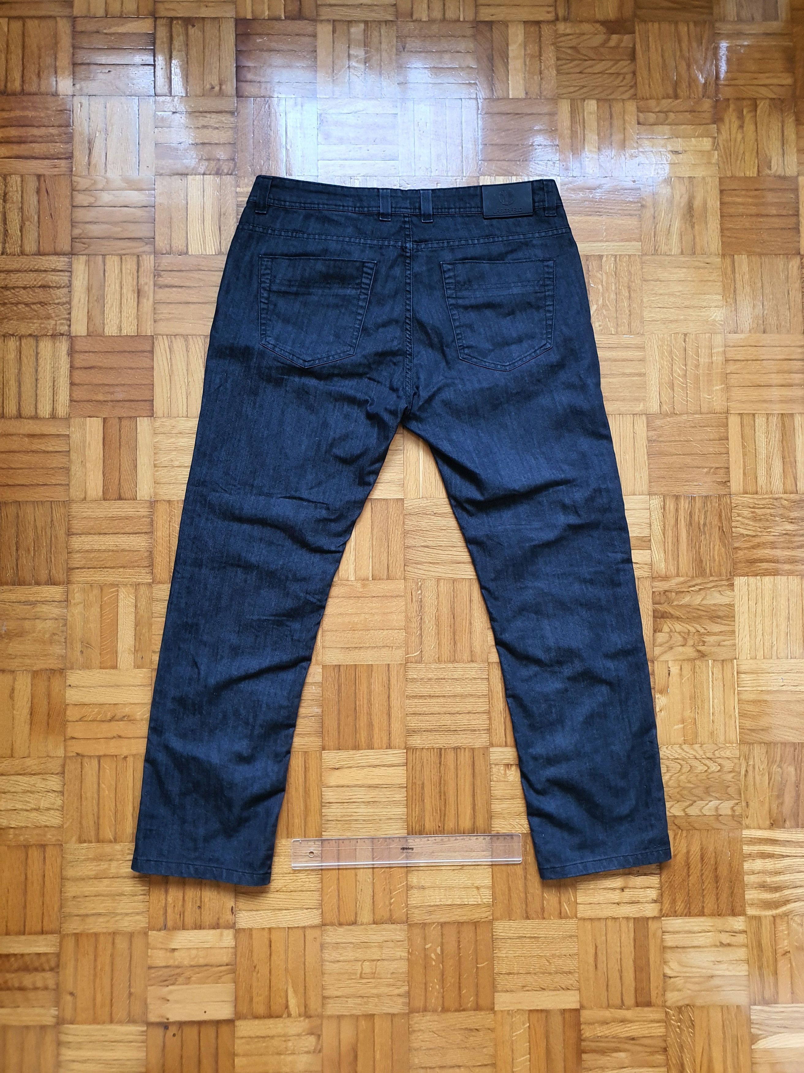 Karl Lagerfeld Waxed Denim Jeans - Vintage (Y2K, 00s) - Made In Italy Size US 34 / EU 50 - 2 Thumbnail