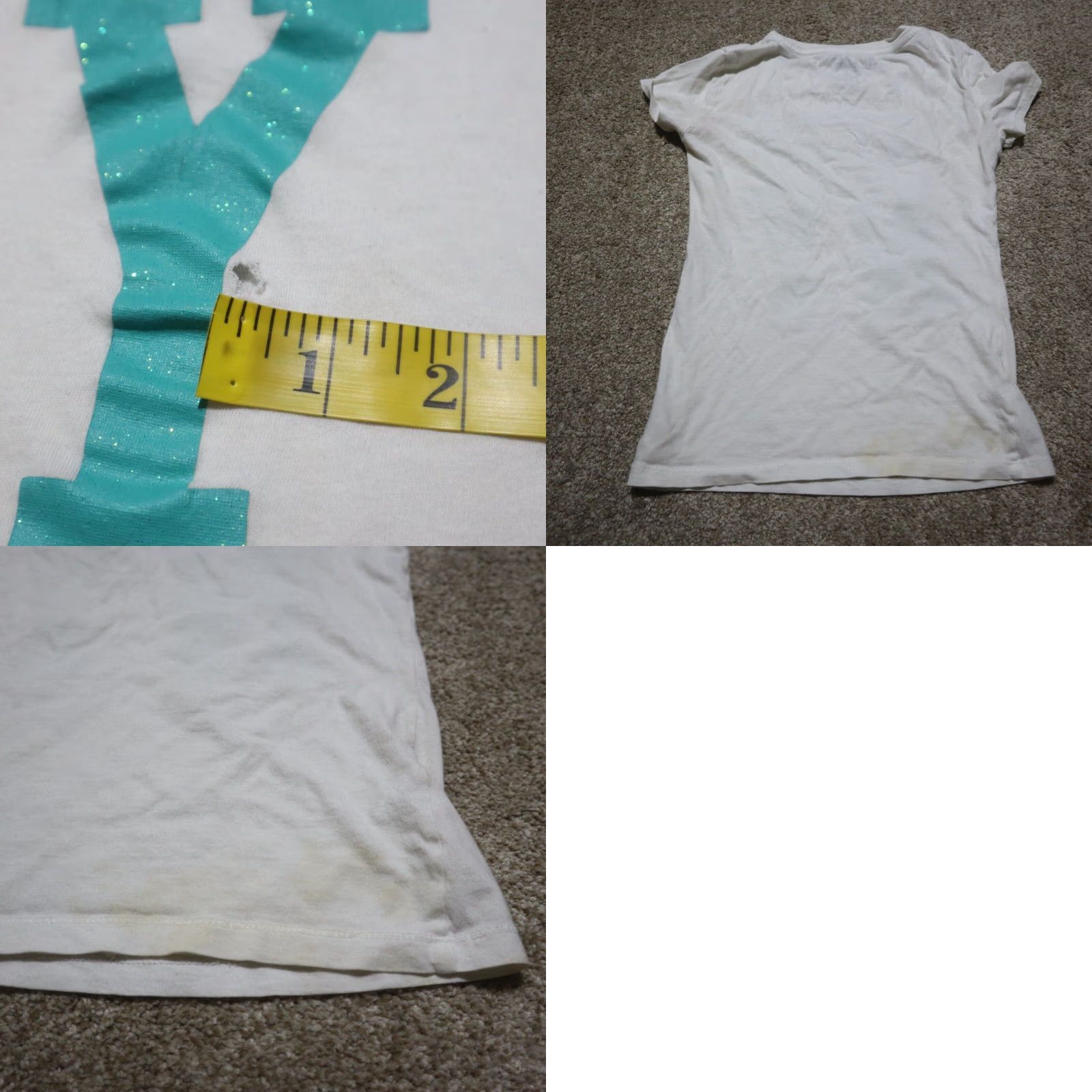 Vintage Aeropostale White Crew Neck Tee Shirt Women's Small Size S / US 4 / IT 40 - 8 Thumbnail
