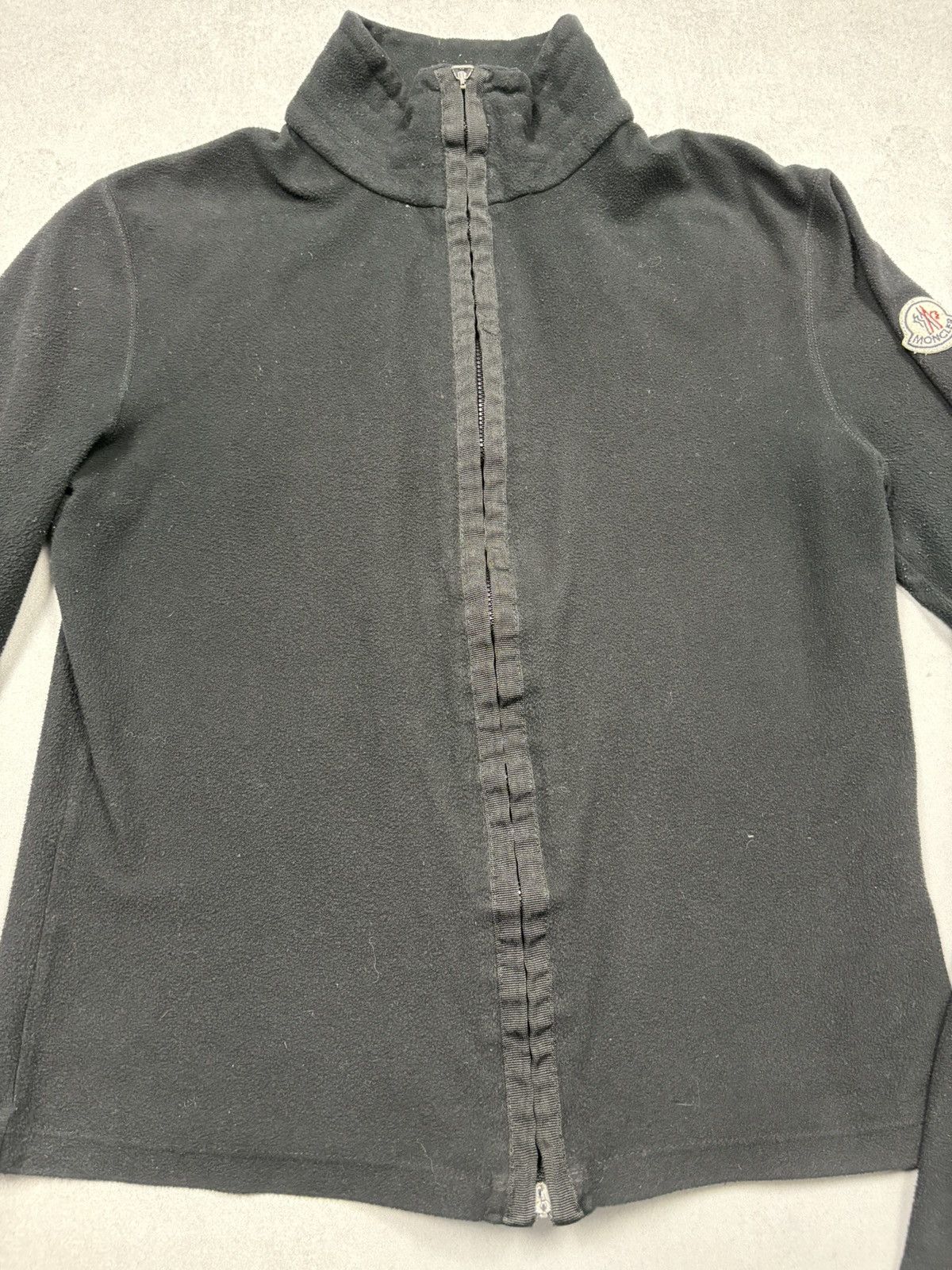 Moncler Vintage Moncler Black Full Zip Fleece Jacket High Neck Size M / US 6-8 / IT 42-44 - 6 Thumbnail
