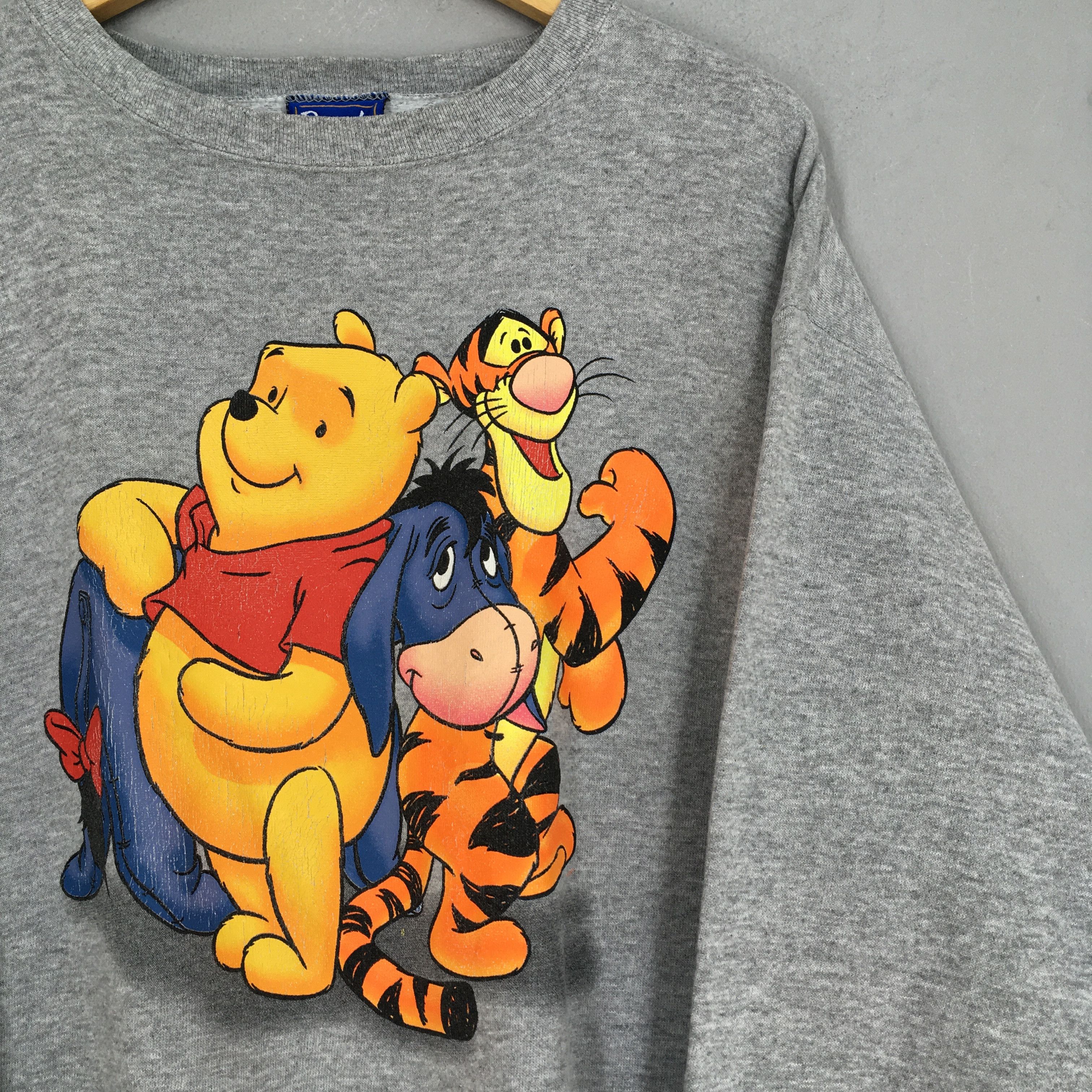 Disney Vintage Winnie The Pooh And Friends Sweatshirt Large Size US L / EU 52-54 / 3 - 2 Thumbnail